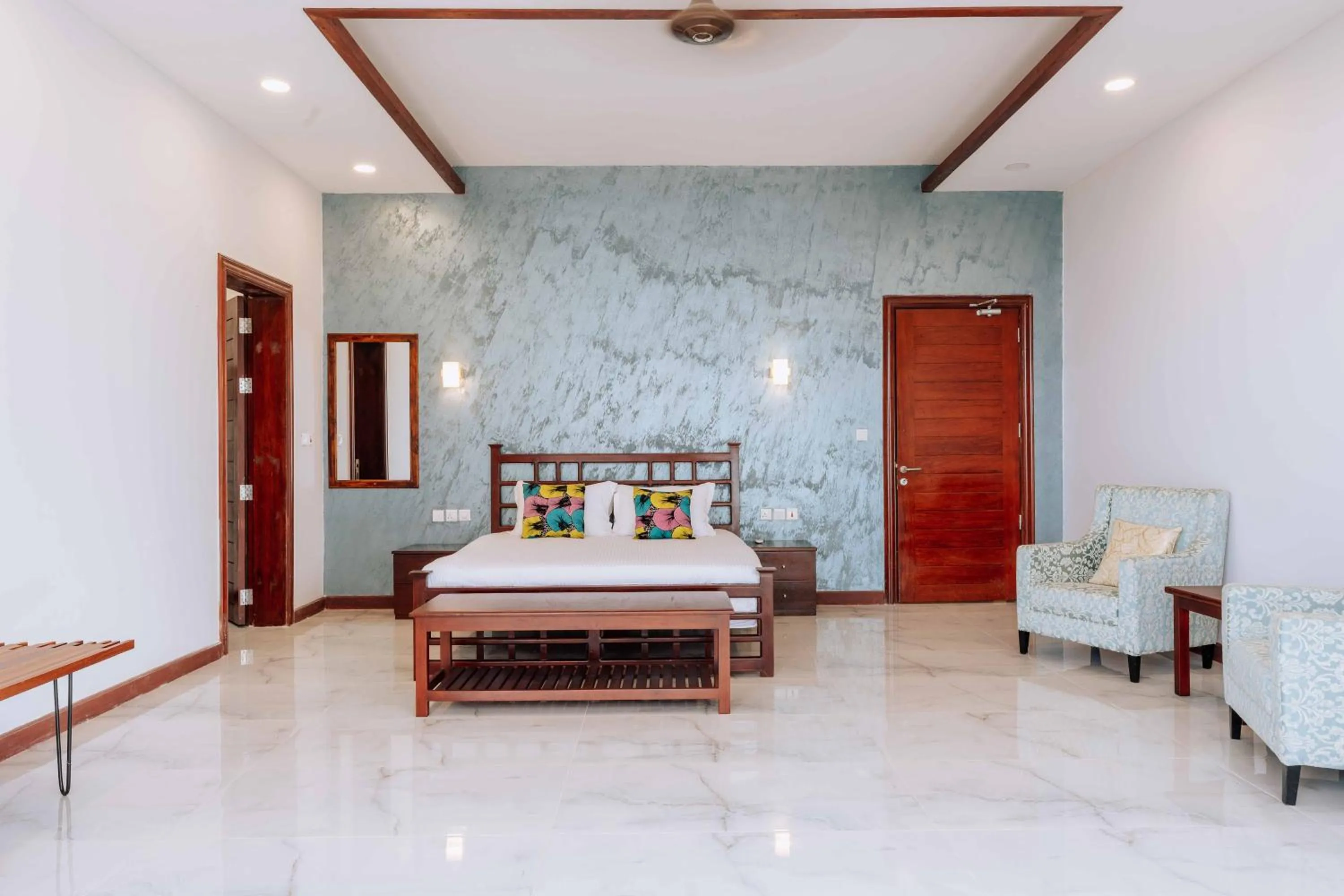 Bed in Blue Ocean Resort & Residences
