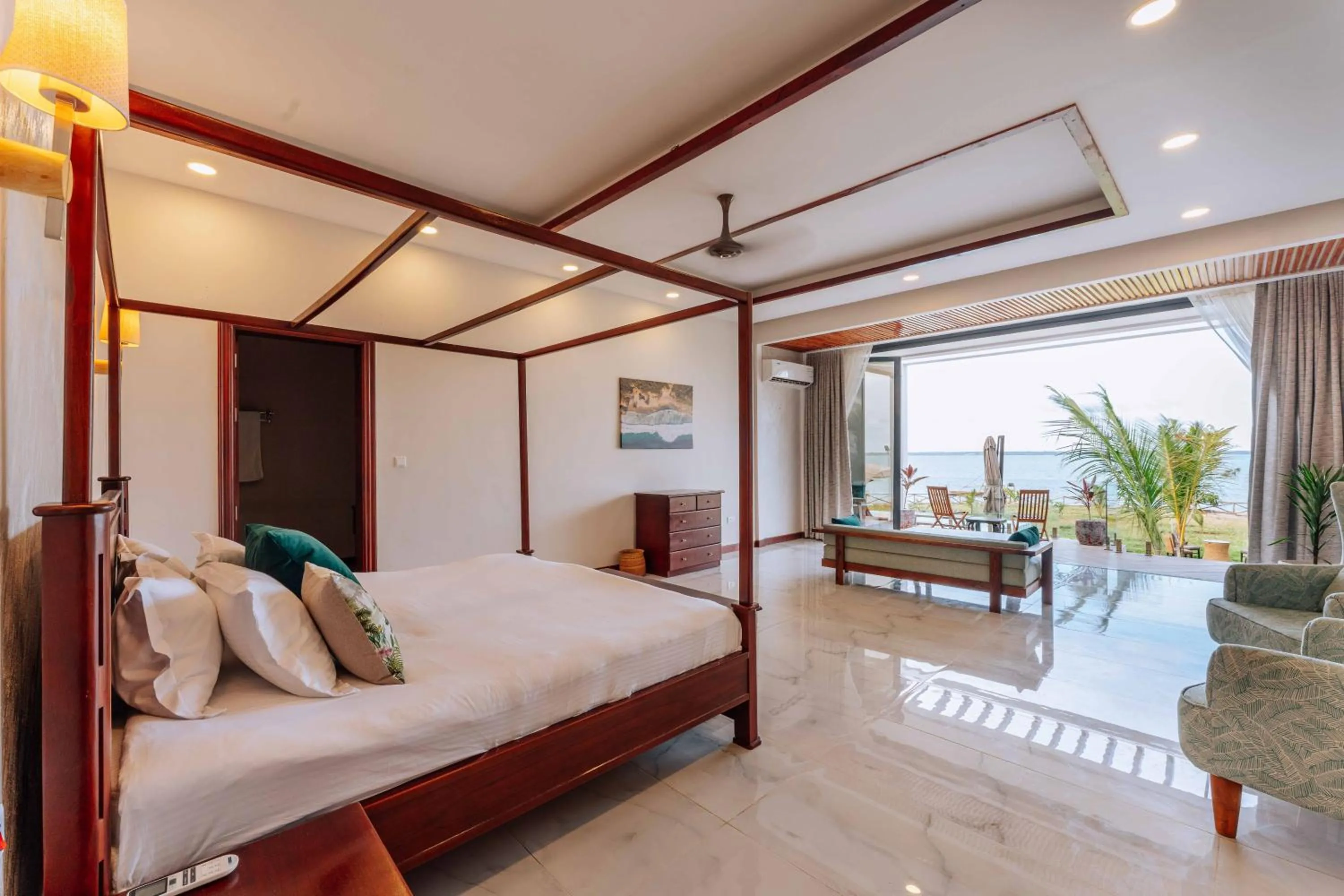Bed in Blue Ocean Resort & Residences