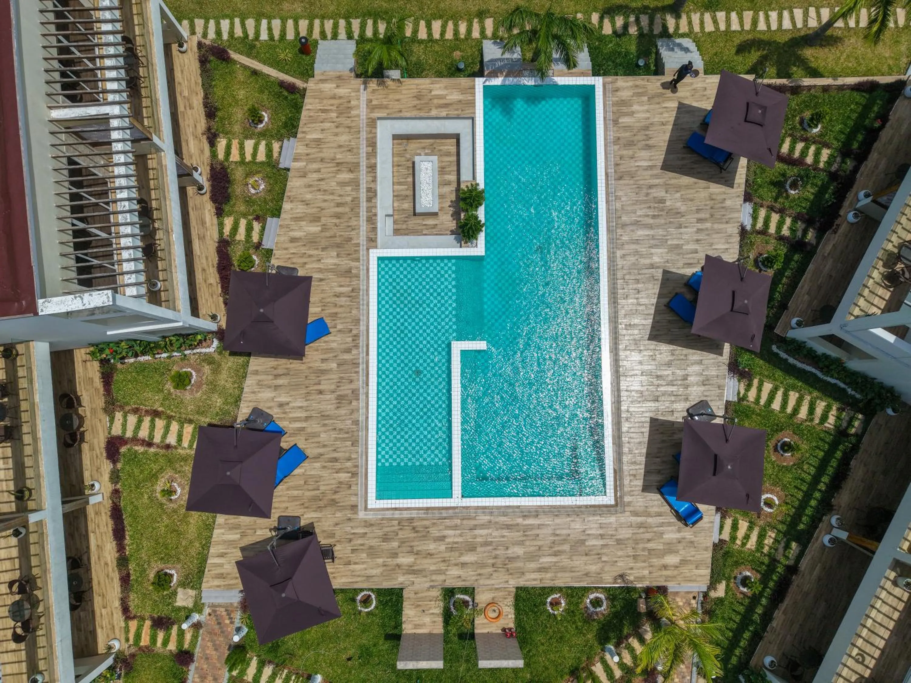 Pool view in Blue Ocean Resort & Residences