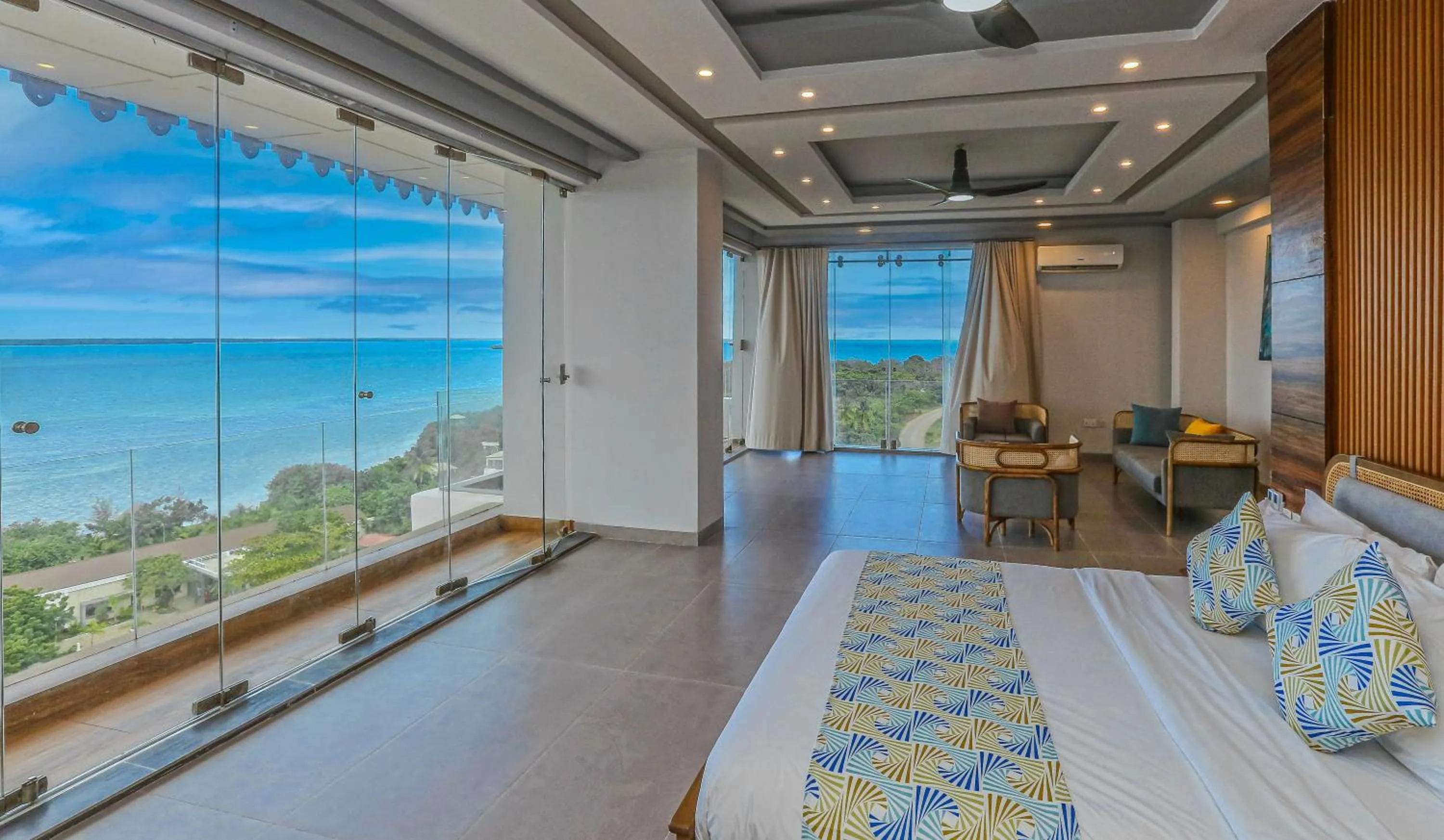 Bed in Blue Ocean Resort & Residences
