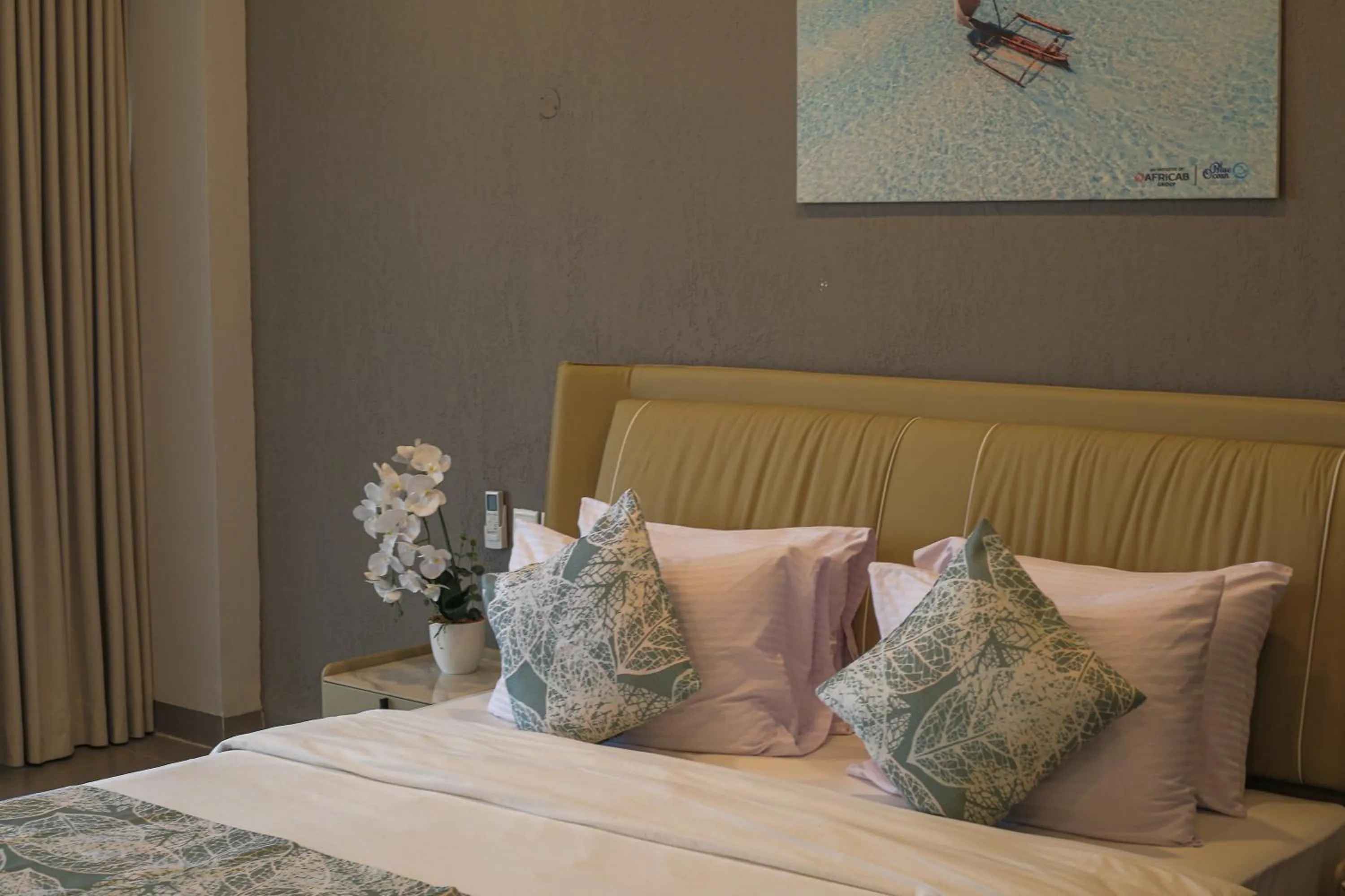 Bed in Blue Ocean Resort & Residences
