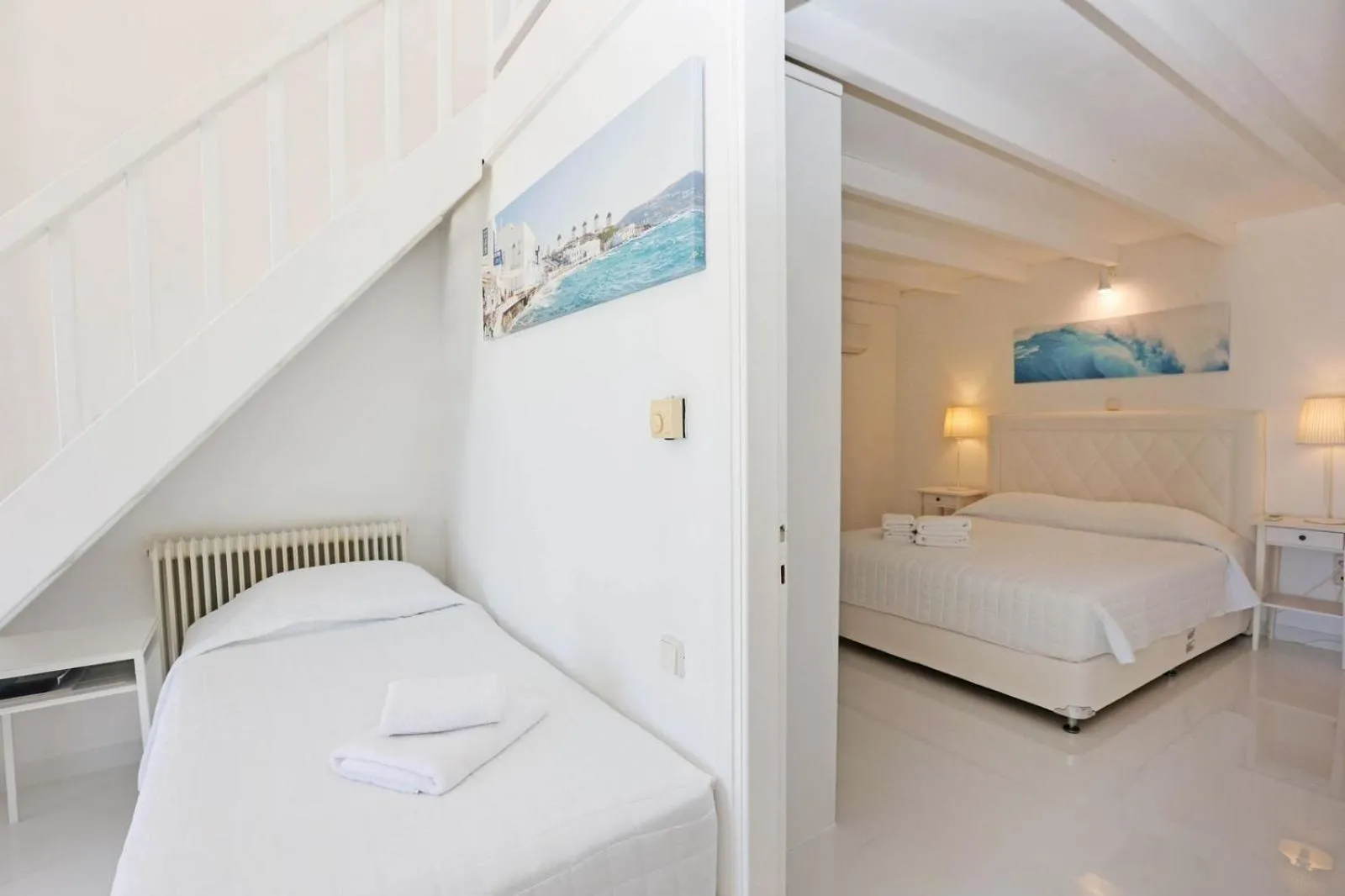 Bed in Adikri Villas & Suites