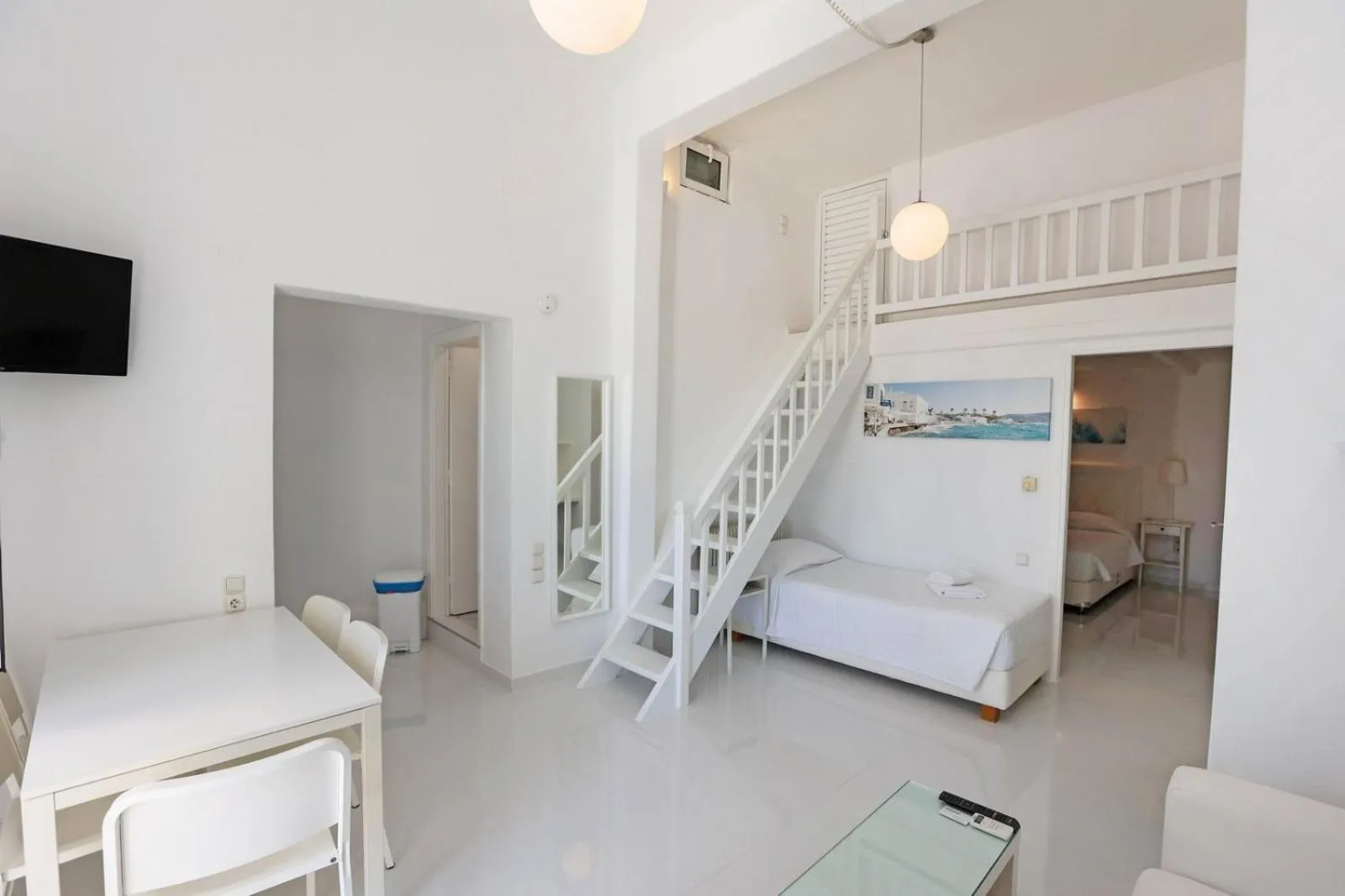 Bed in Adikri Villas & Suites