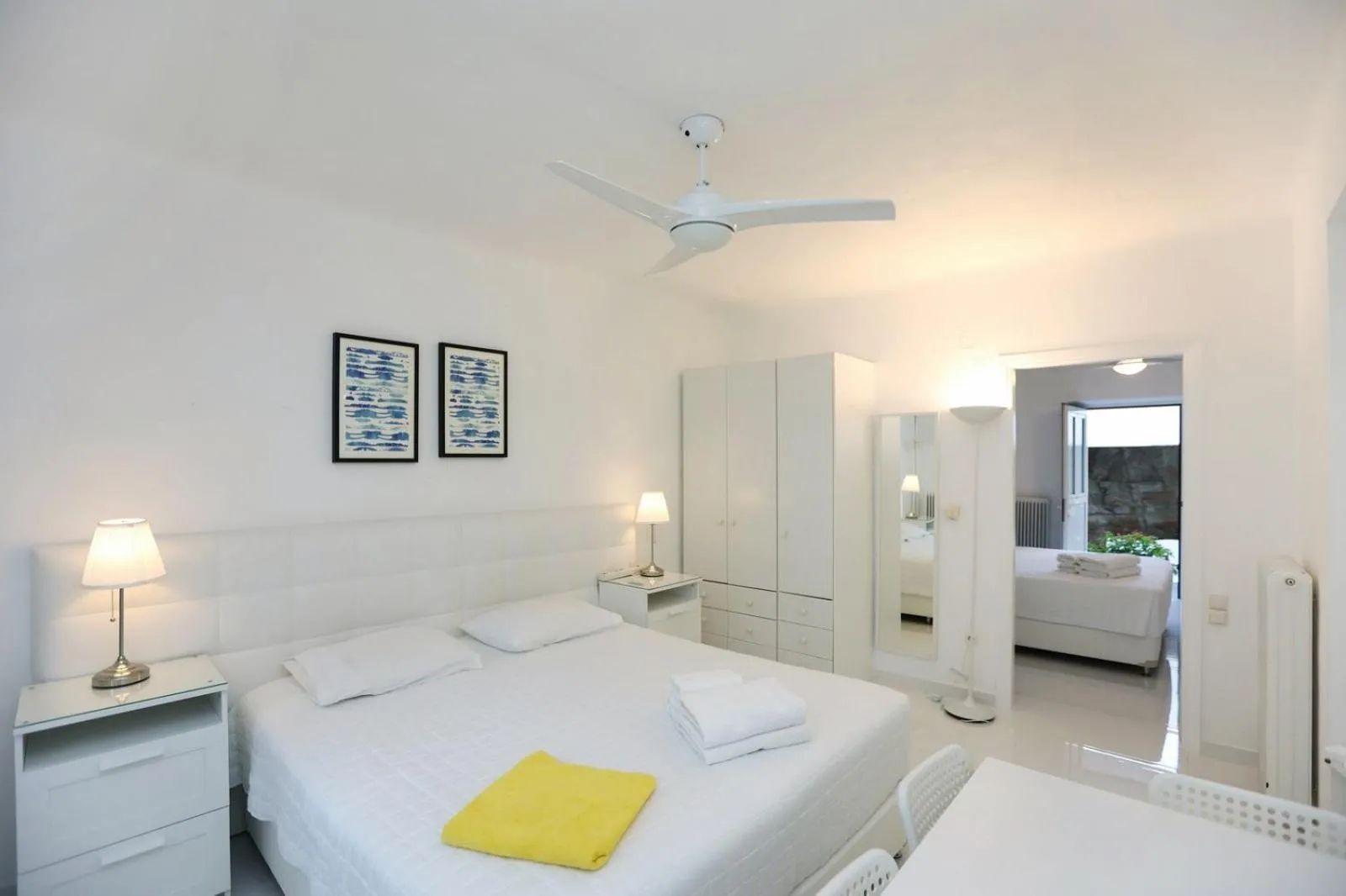 Bed in Adikri Villas & Suites