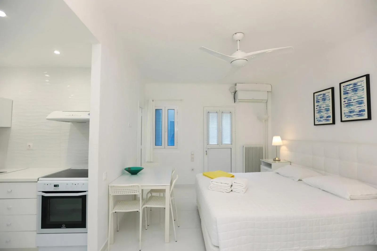 Bed in Adikri Villas & Suites