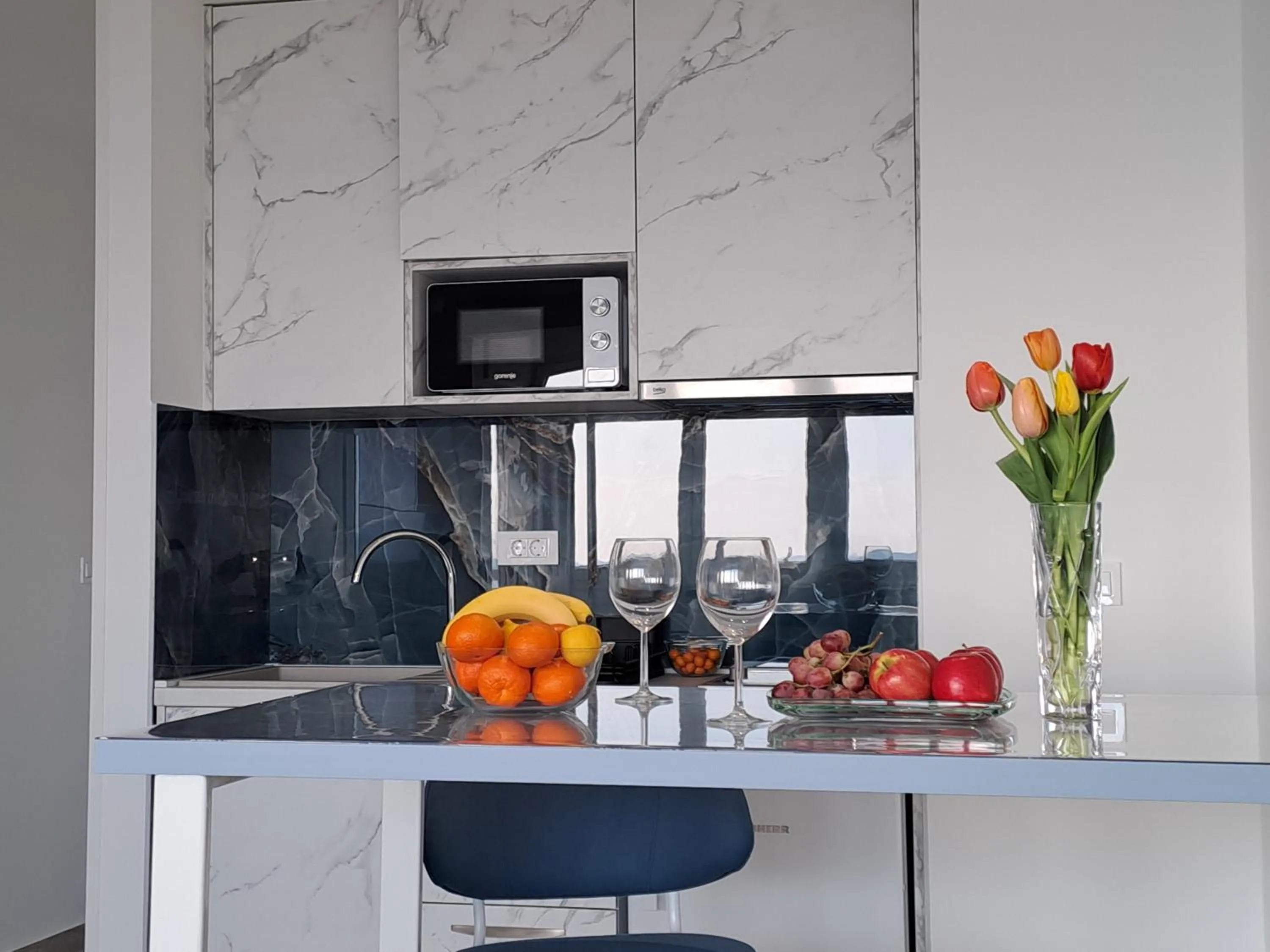 Kitchen or kitchenette in Sea View Apartment 4 You in Split