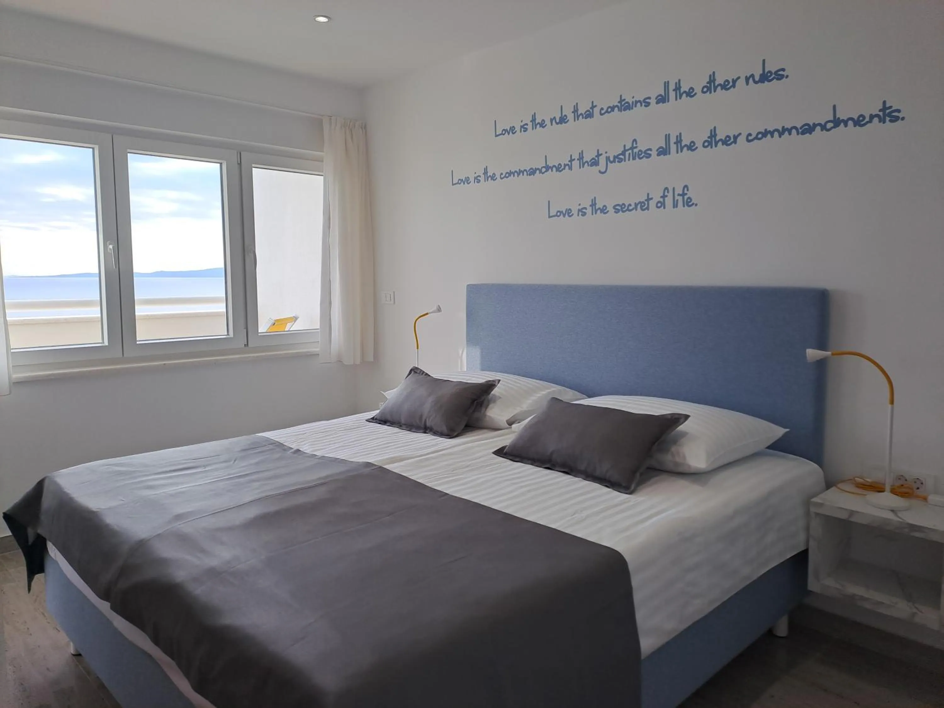 Bedroom, Bed in Sea View Apartment 4 You in Split