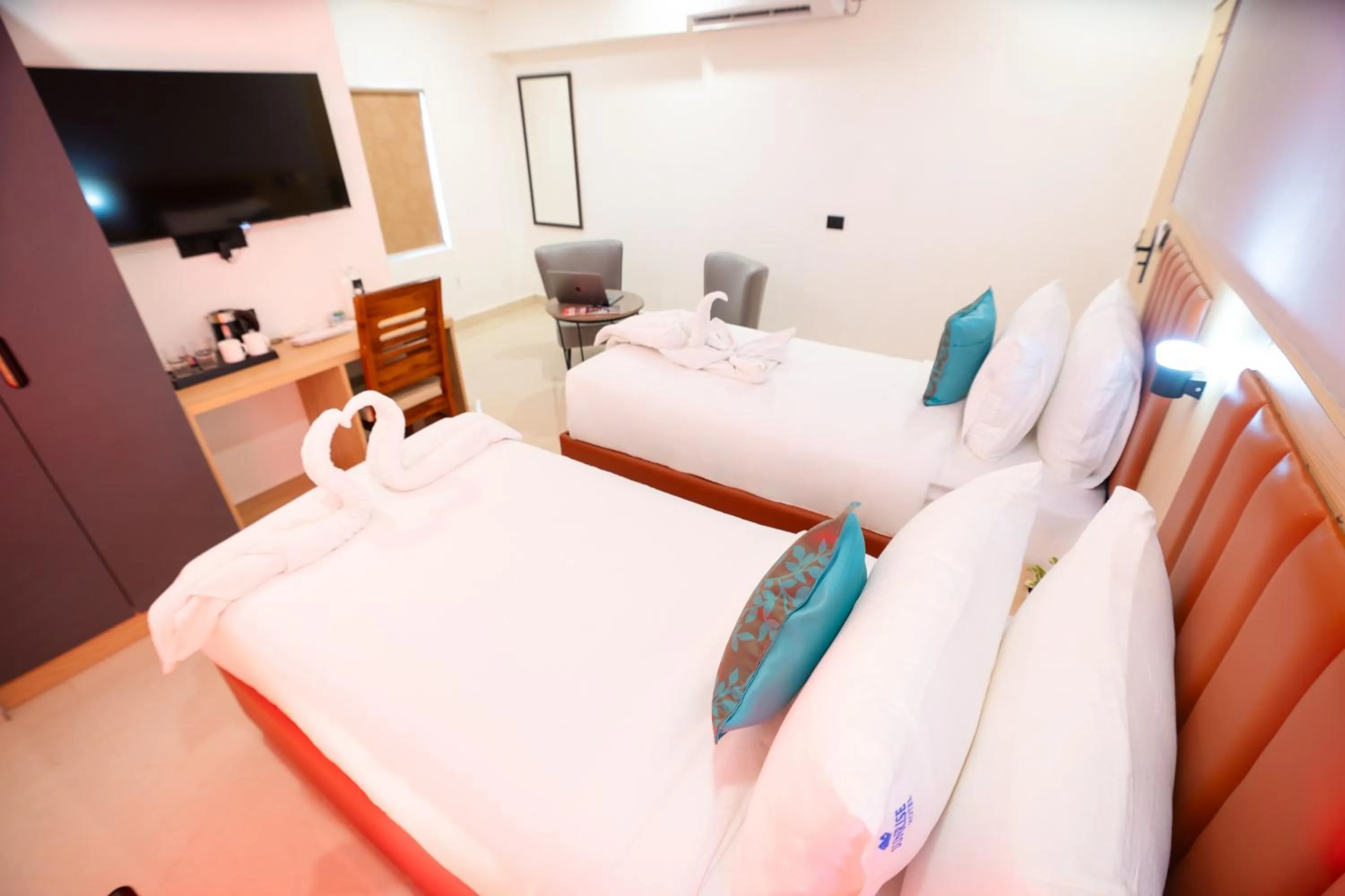 Photo of the whole room, Bed in Sunrise Business Hotel, S R Nagar - Ameerpet