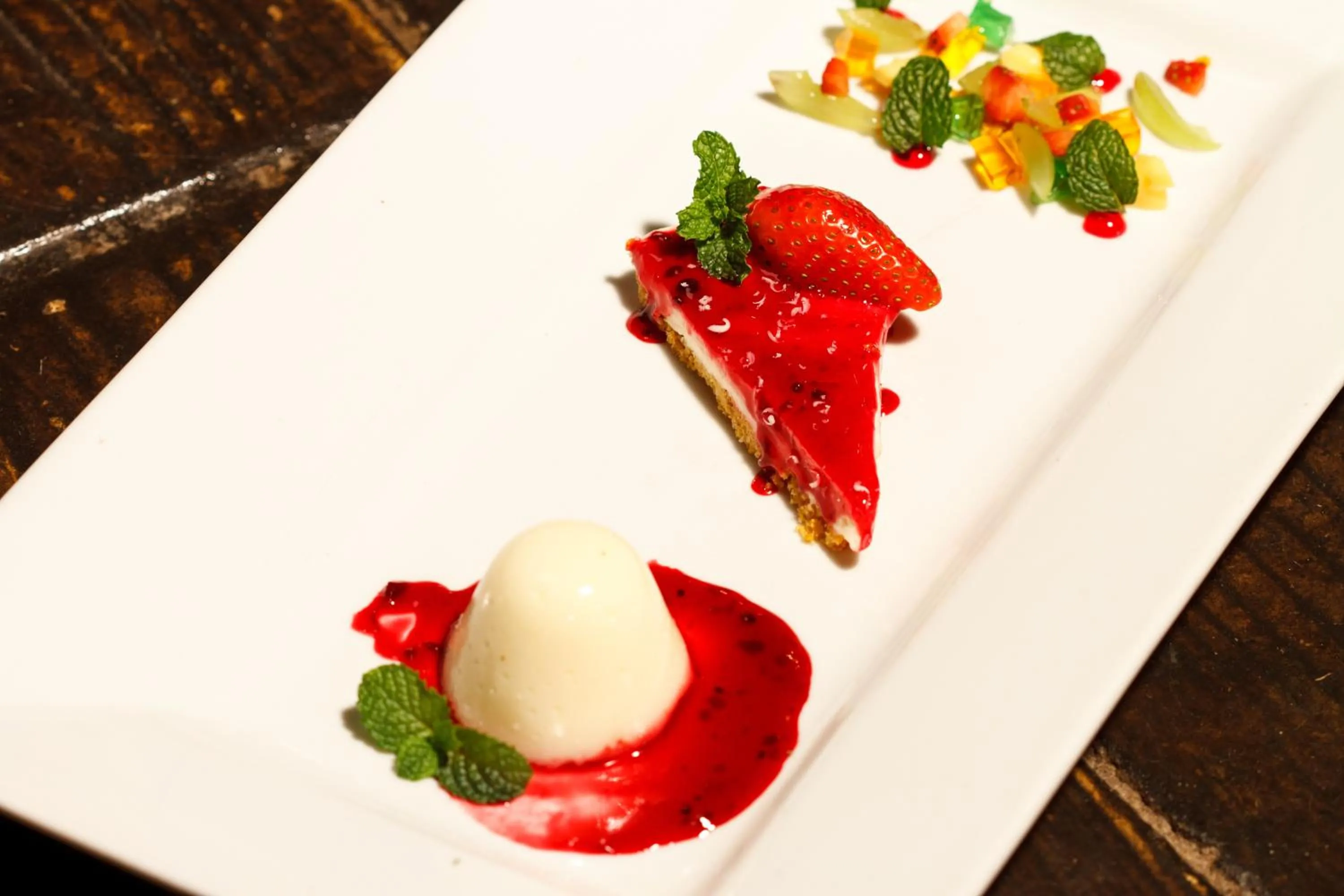 Food close-up in Riverstone Lodge