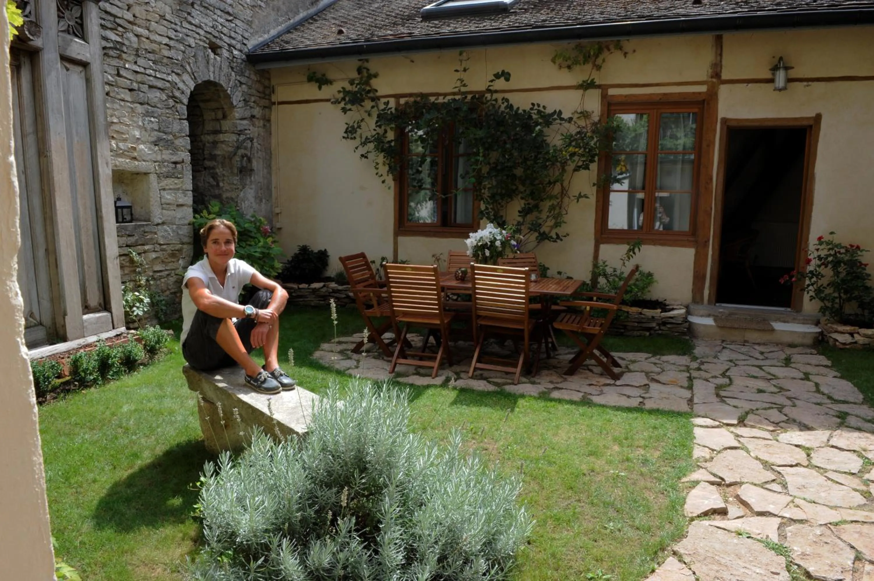 Patio in B&B Chez Marie