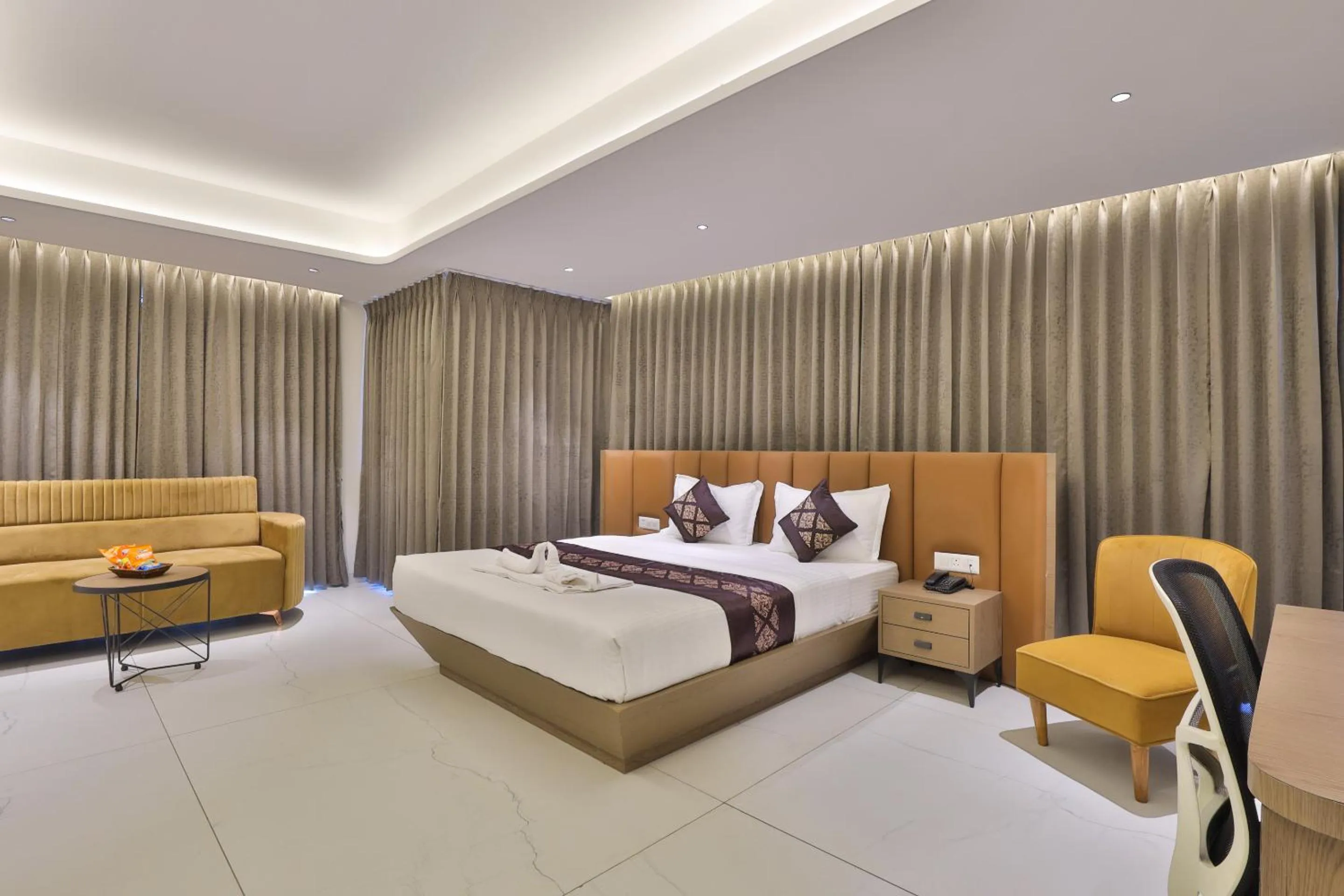 Bed in Hotel Bawa Inn