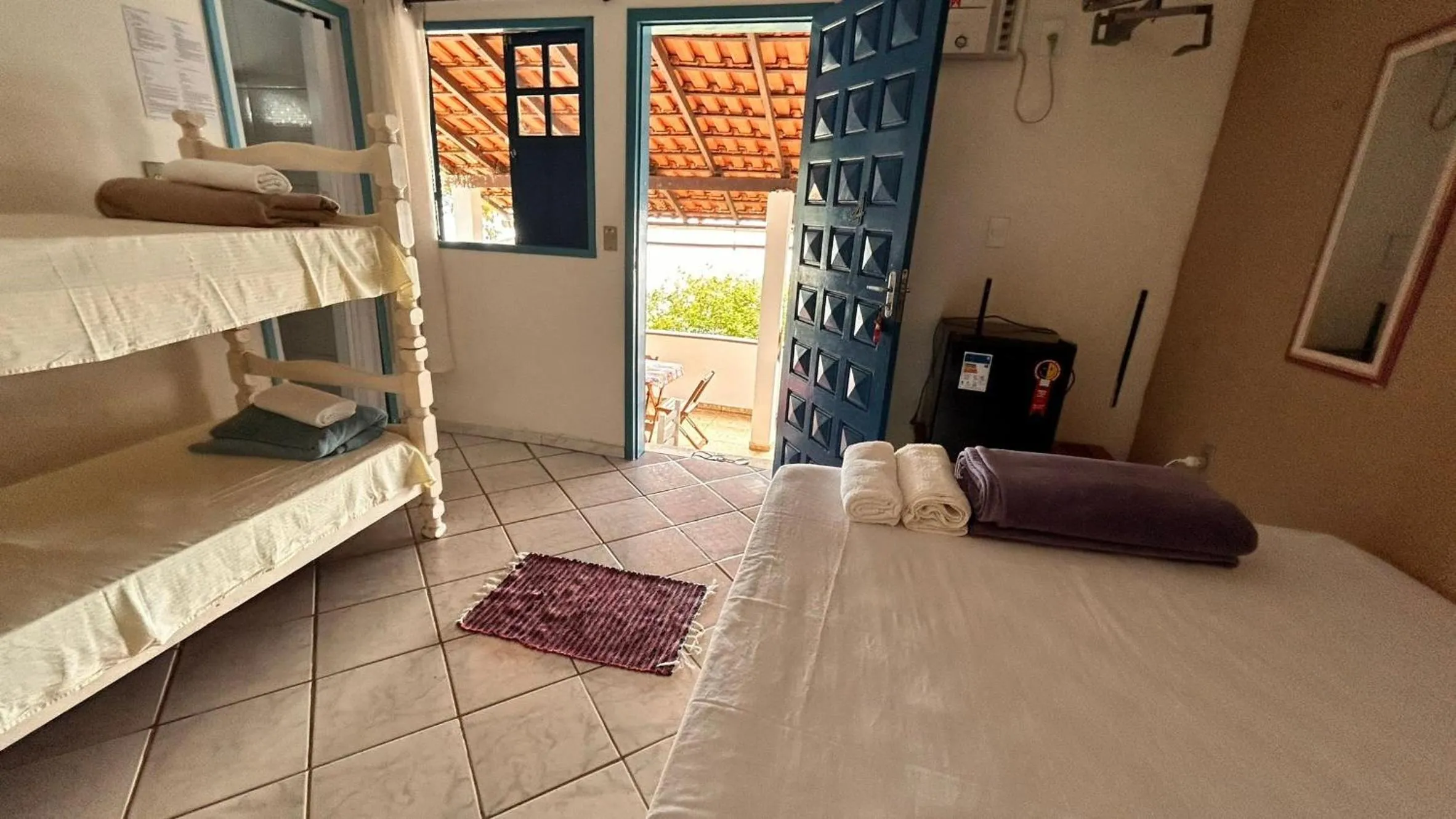 Bed in Pousada Canto do Mar Ilha Grande
