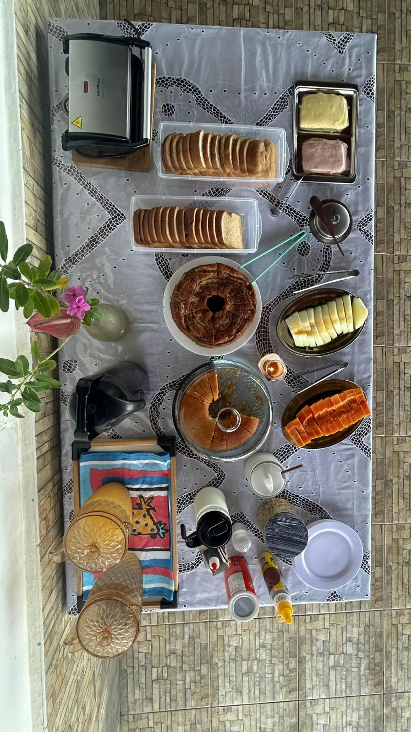Breakfast in Pousada Canto do Mar Ilha Grande