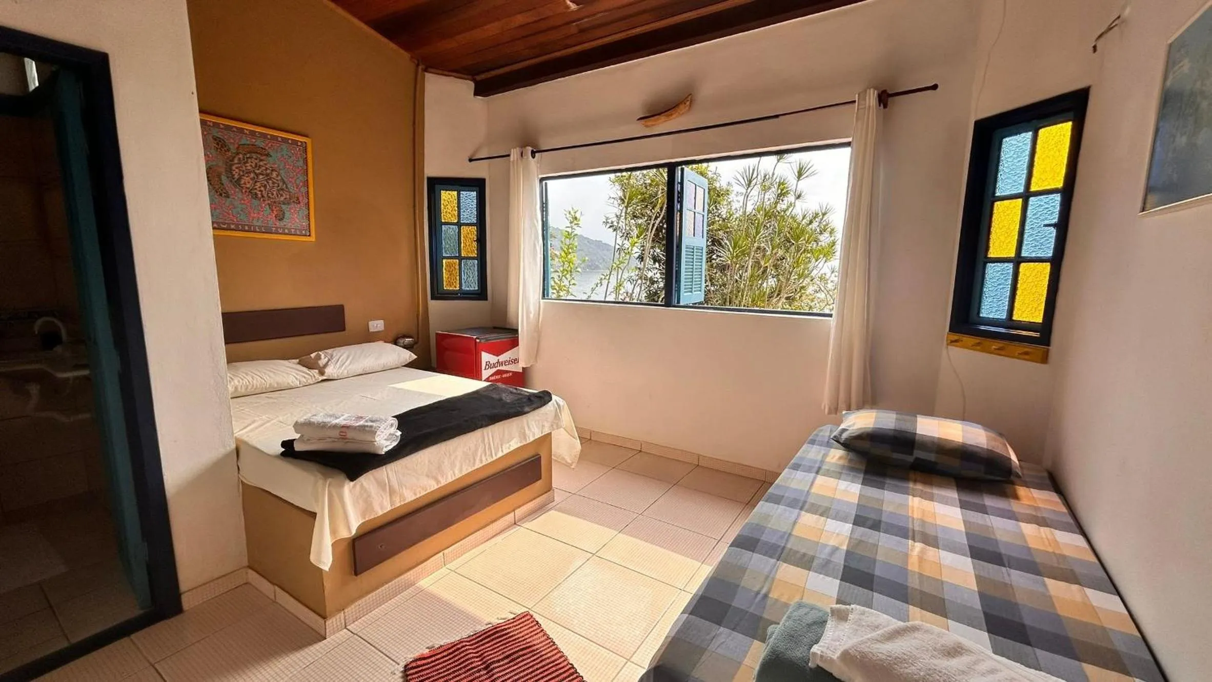 Bed in Pousada Canto do Mar Ilha Grande