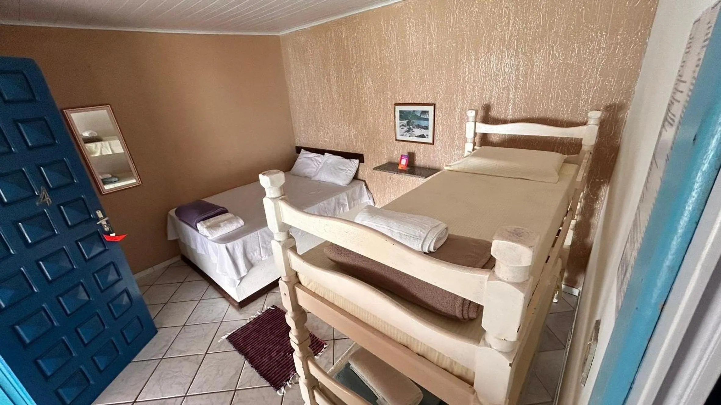 Bed in Pousada Canto do Mar Ilha Grande