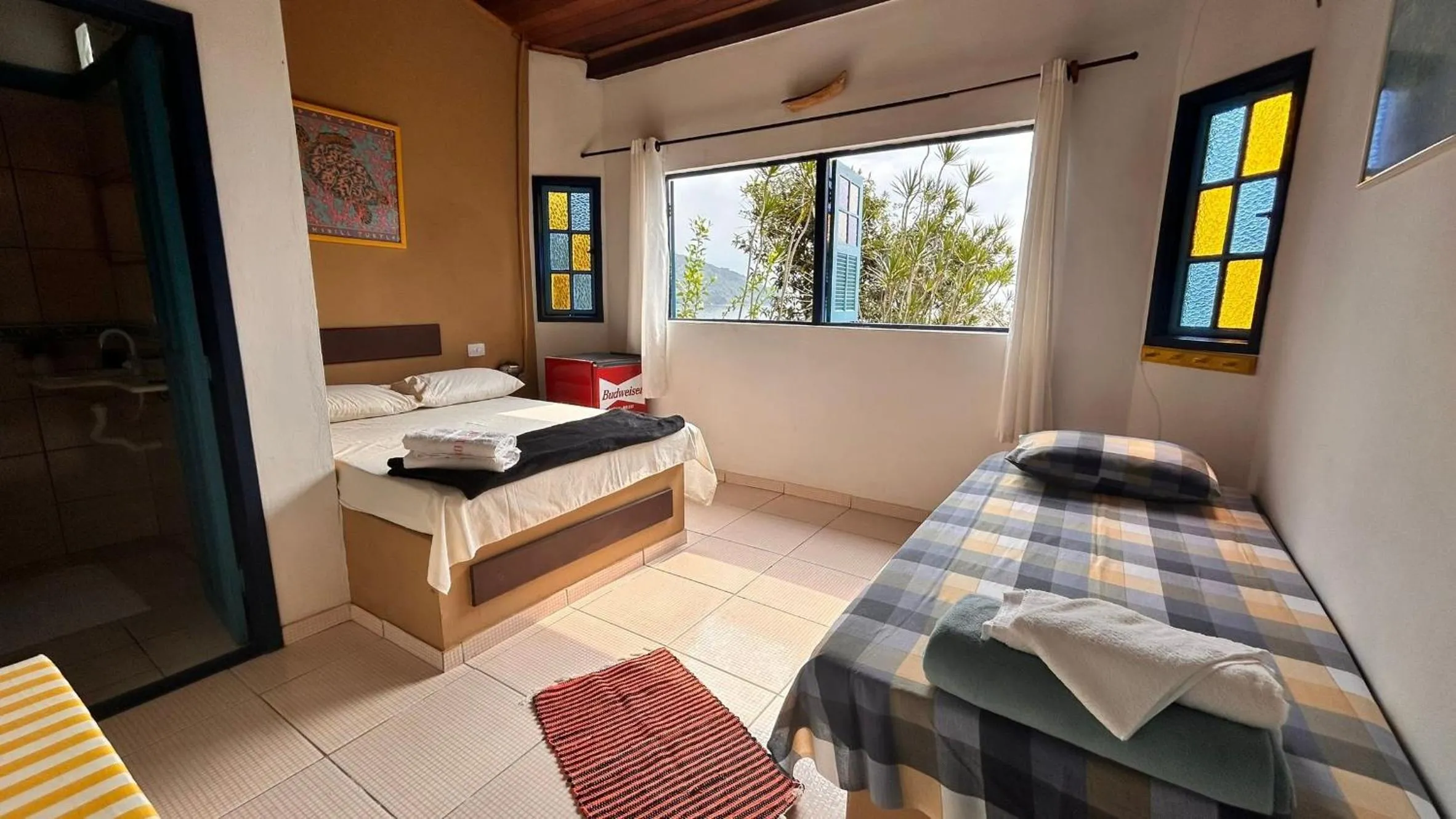 Bed in Pousada Canto do Mar Ilha Grande