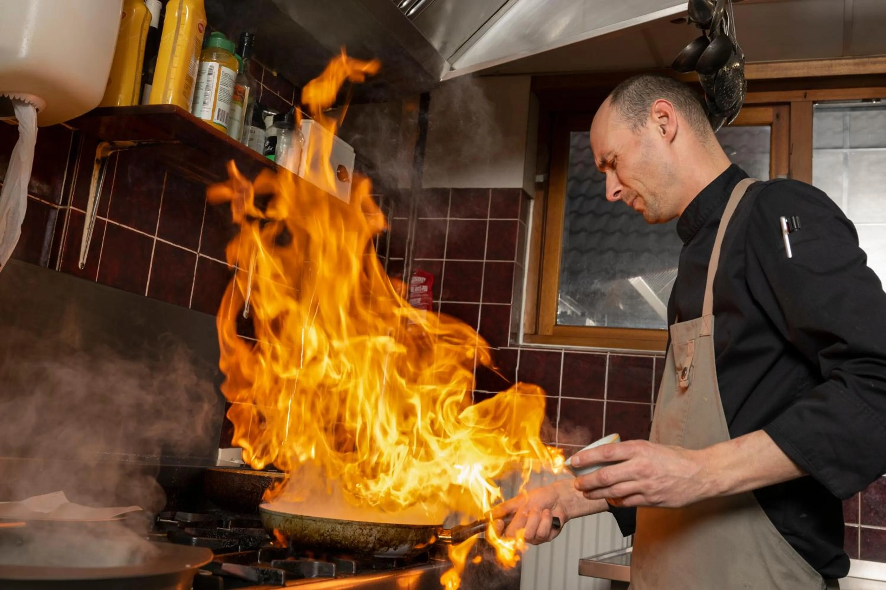 kitchen in Hotel Duhoux