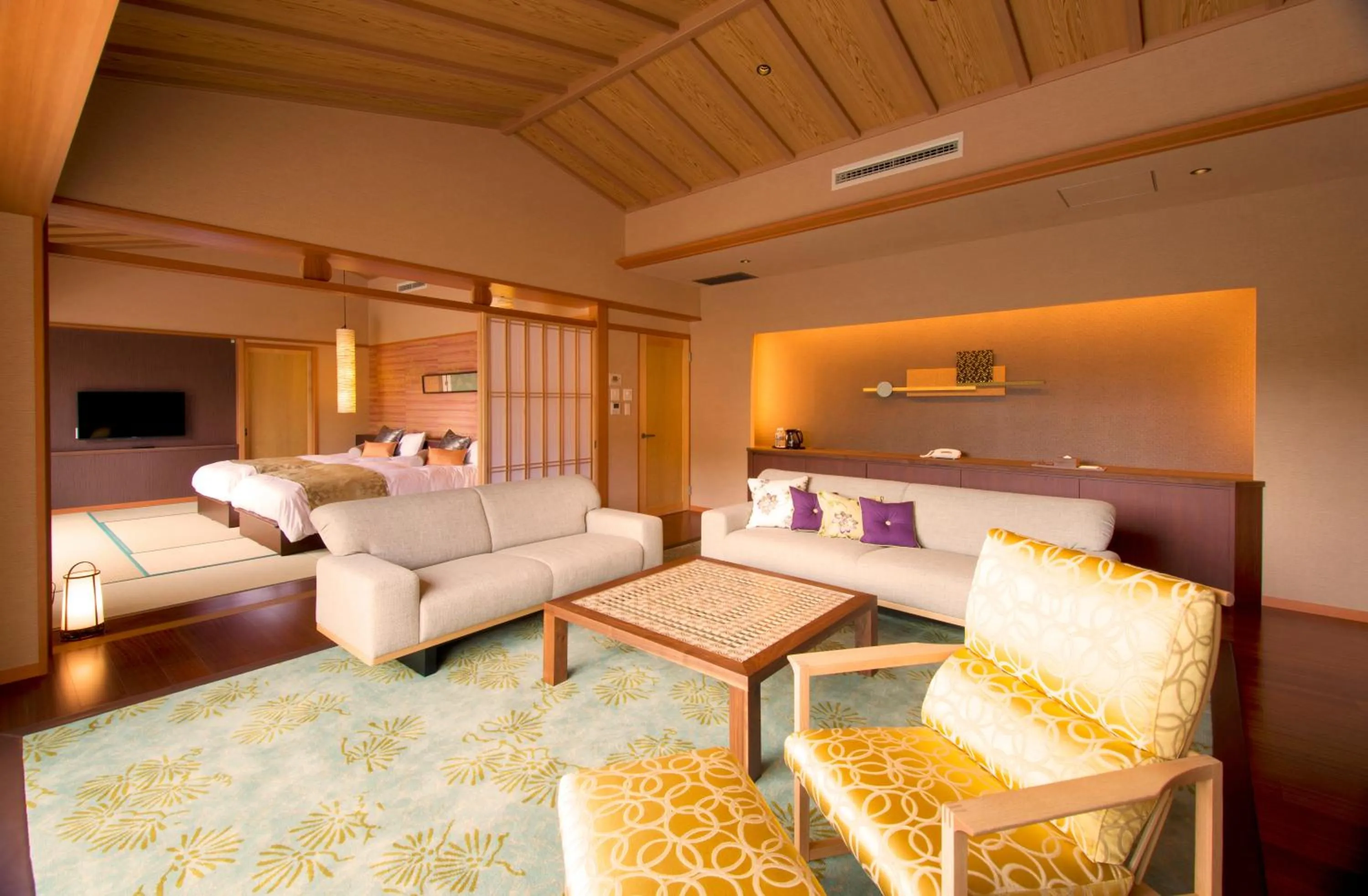 Living room, Bed in ABBA Resorts Izu - Zagyosoh