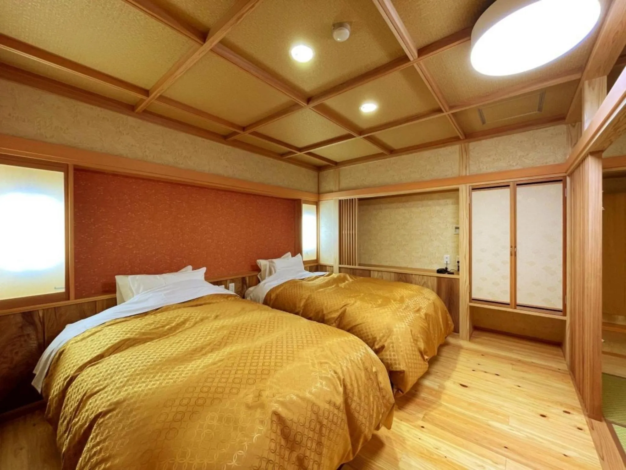 Bed in Harumiya Ryokan