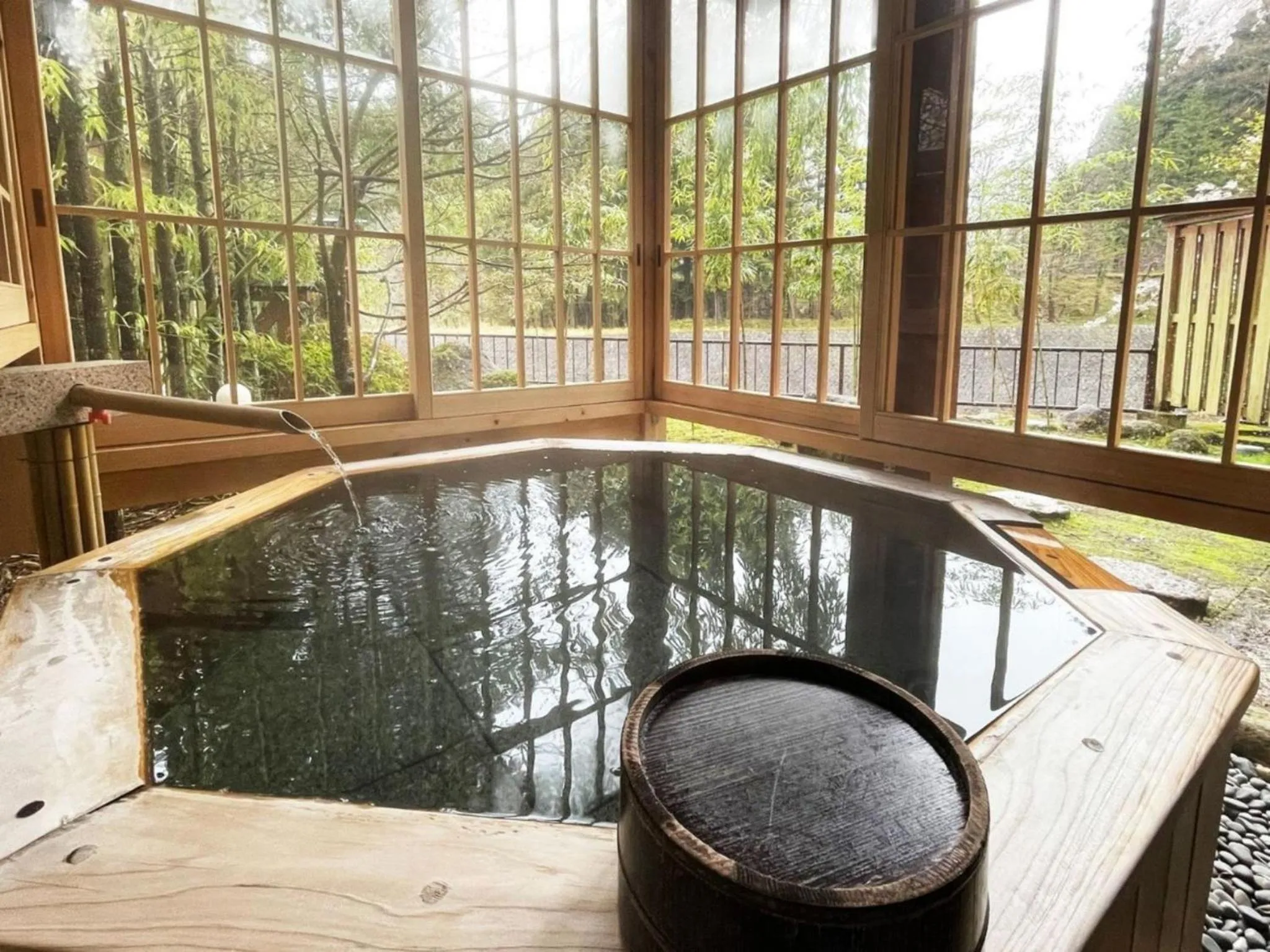 Open Air Bath in Harumiya Ryokan