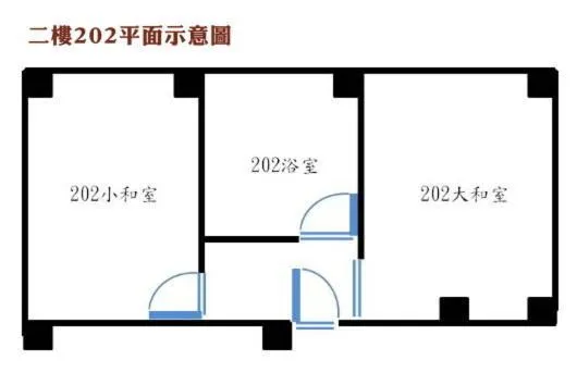 Floor plan in Jiufen B&B Uncle Xie's