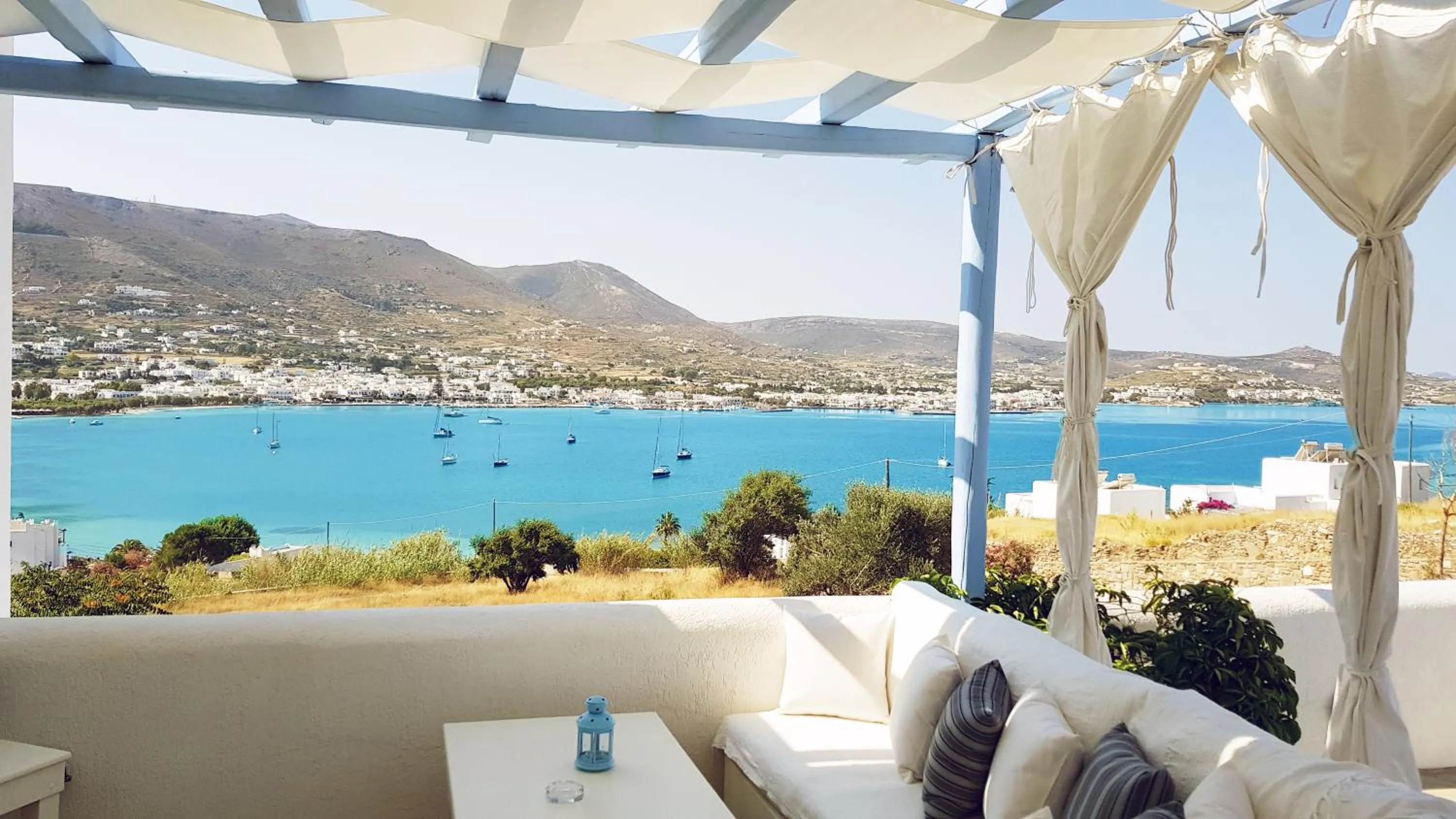 Sea view in Paros Paradise Apartments