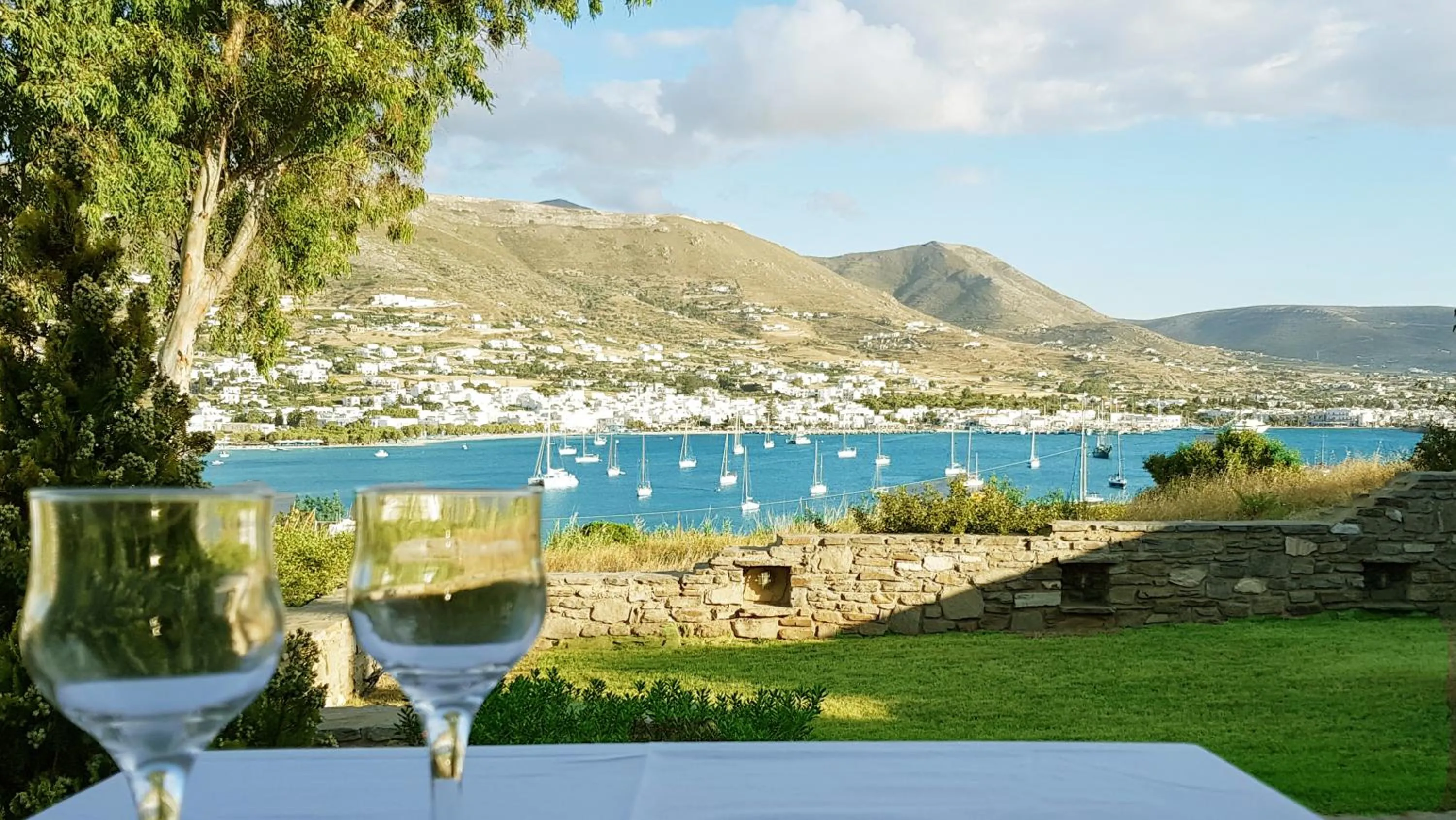 Sea view in Paros Paradise Apartments