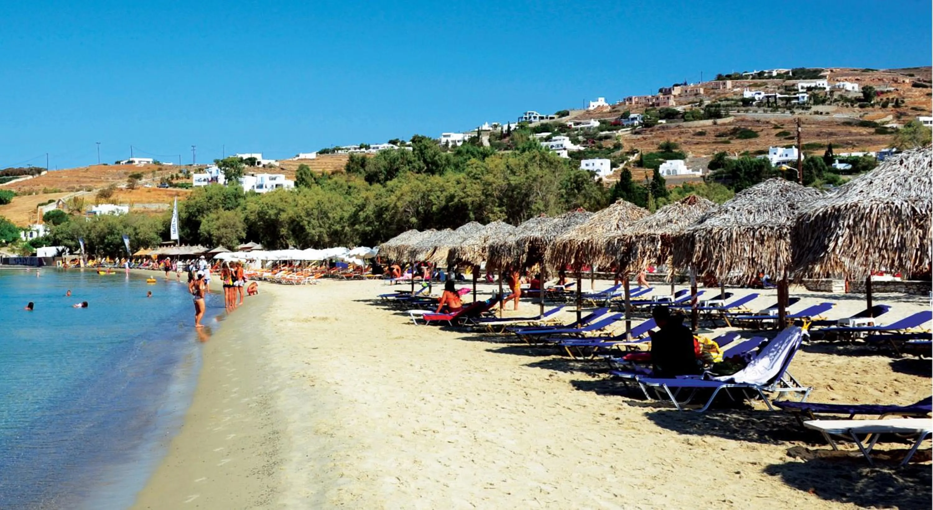 Beach in Paros Paradise Apartments