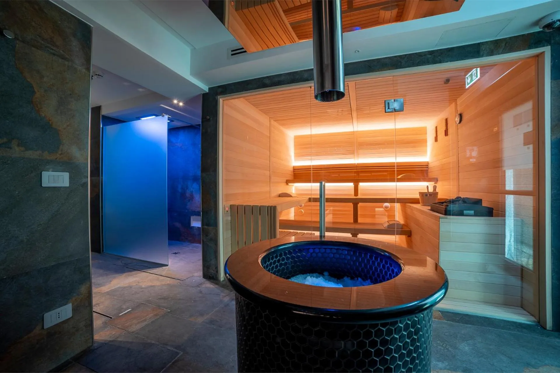 Sauna in Riserva Bianca Limone Hotel & SPA