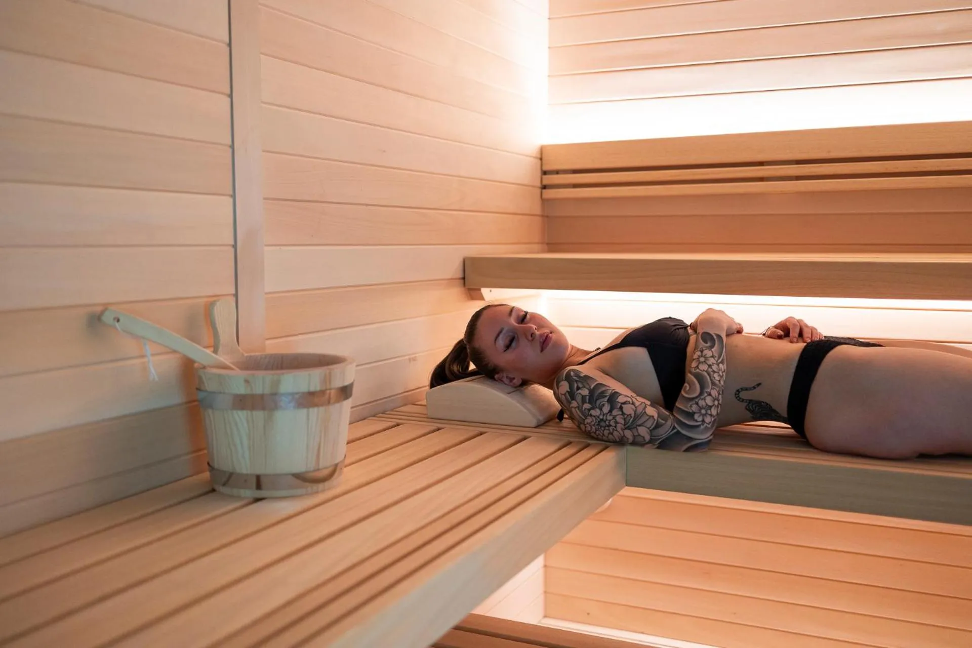 Sauna in Riserva Bianca Limone Hotel & SPA
