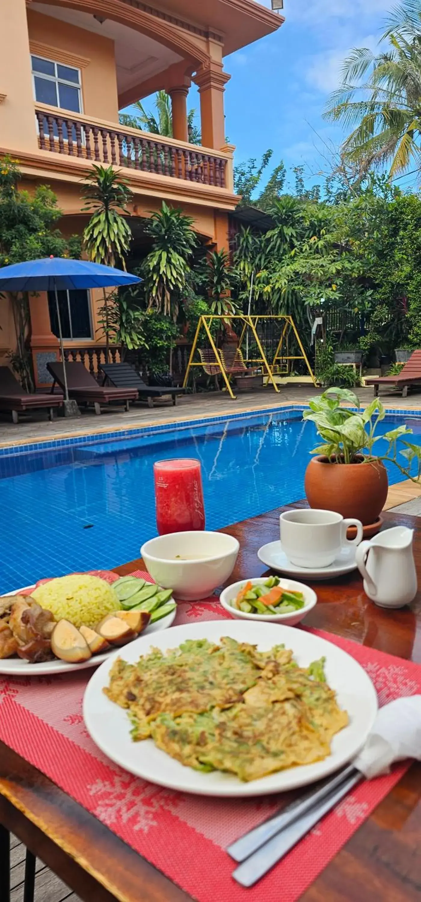 Breakfast in Twin Villa Siem Reap Breakfast in Twin Villa Siem Reap