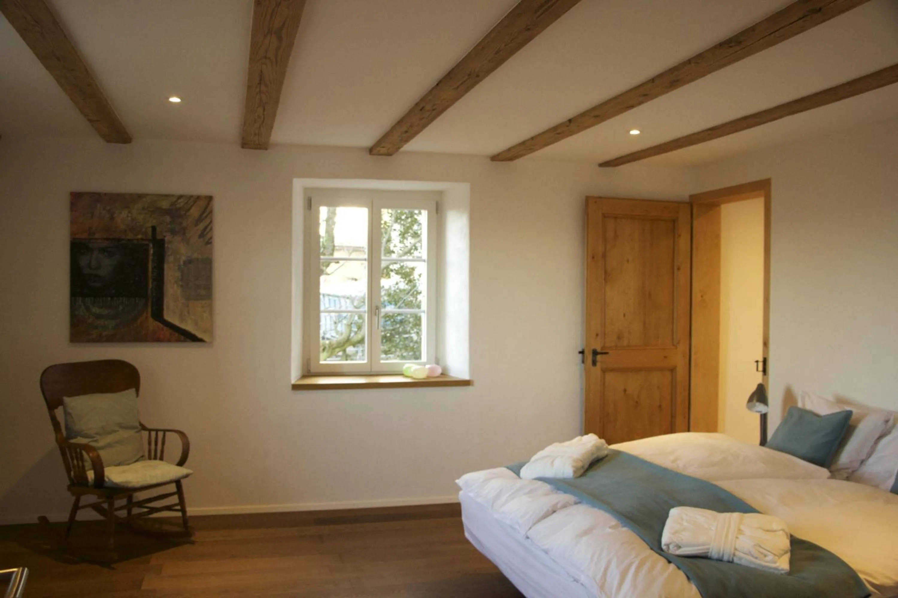 Bedroom, Bed in La Ferme de la Praz - Rooms with a View