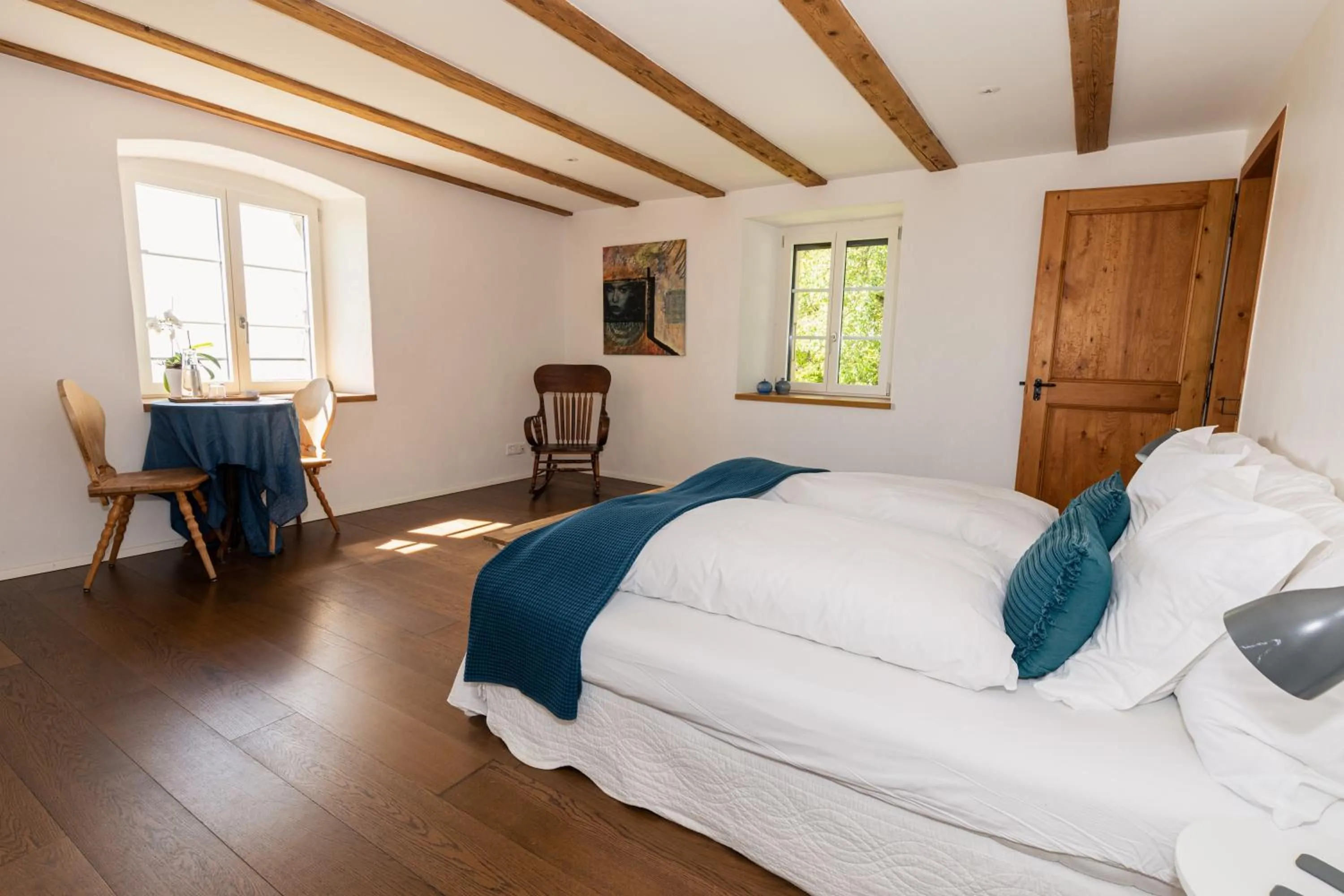 Bed in La Ferme de la Praz - Rooms with a View