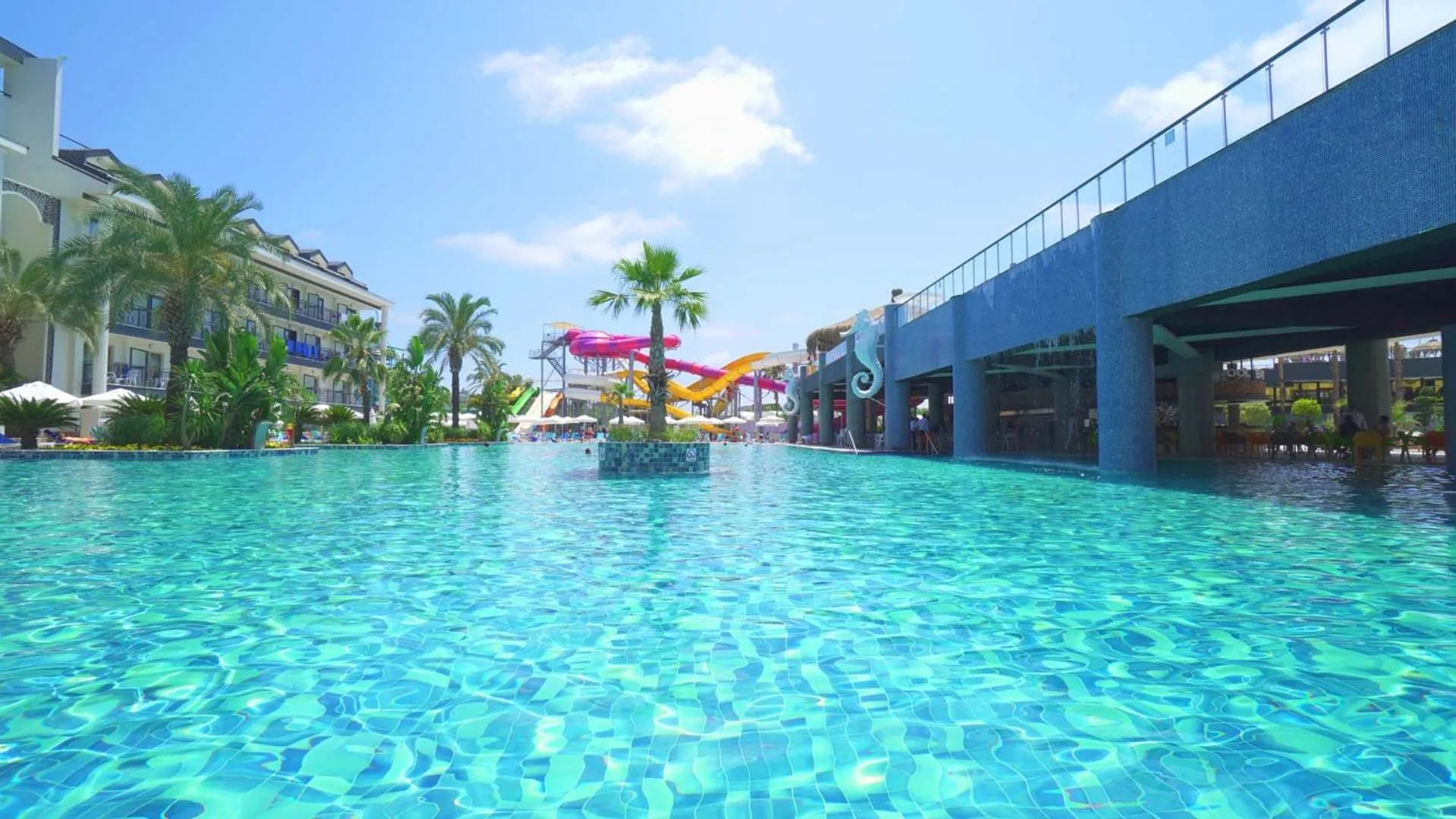 Pool view in Dream World Palace