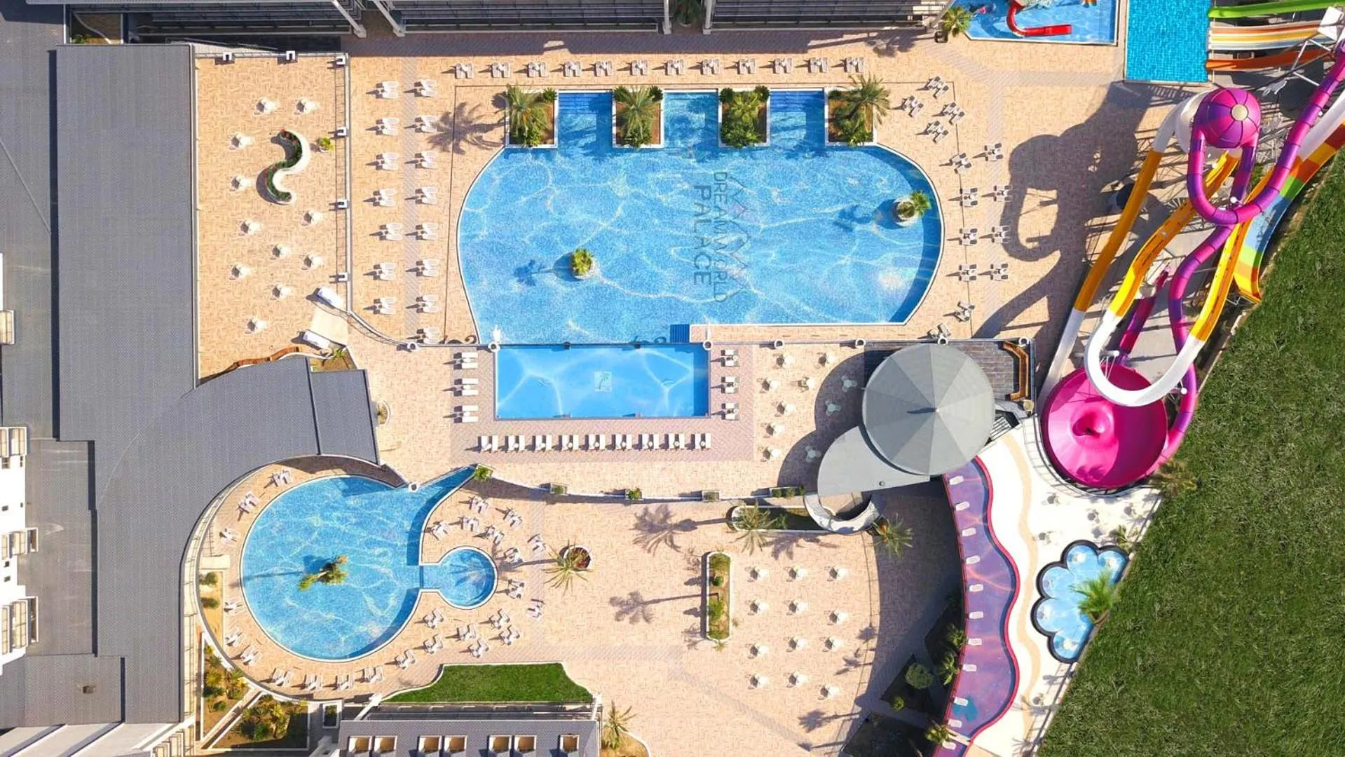 Pool view in Dream World Palace
