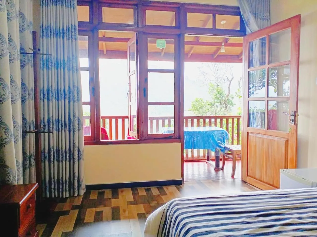 View (from property/room), Bed in Blue Ribbon Homestay