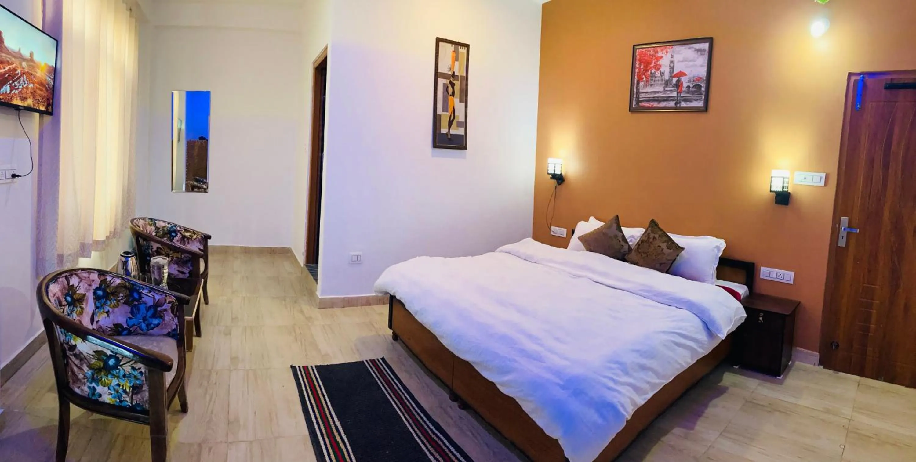 Bed in Snow Crest Residency - A Pure Veg Hotel