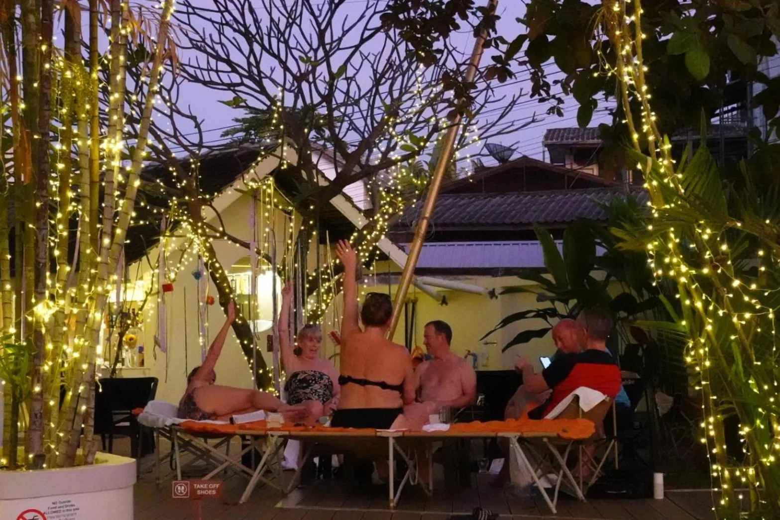 People in To The Moon Guesthouse