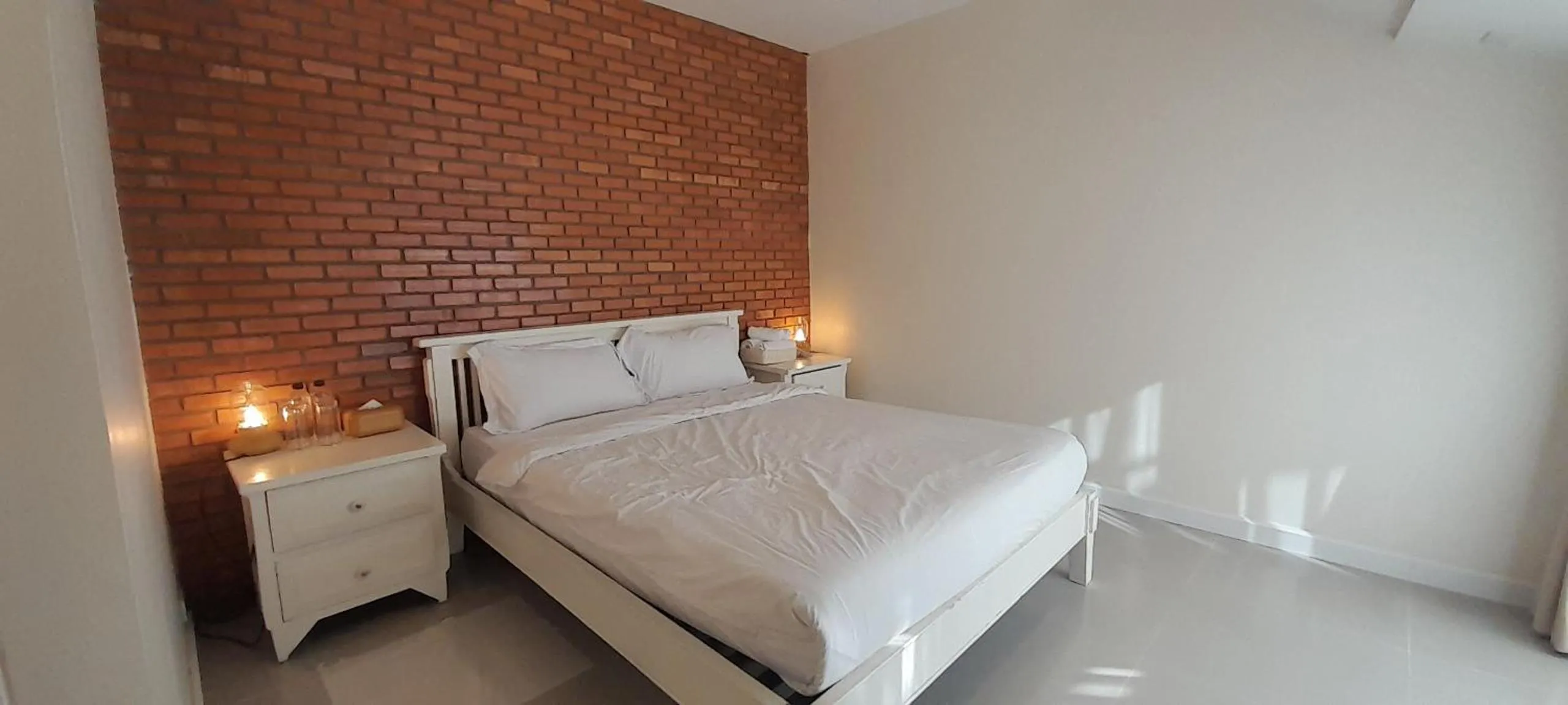 Bed in To The Moon Guesthouse