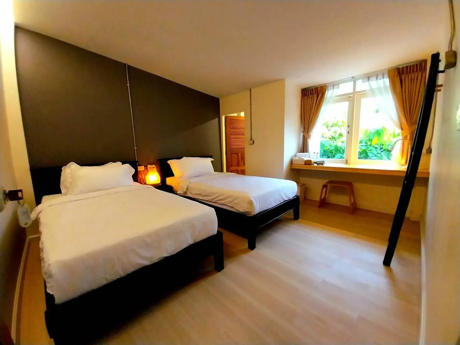 Bed in To The Moon Guesthouse