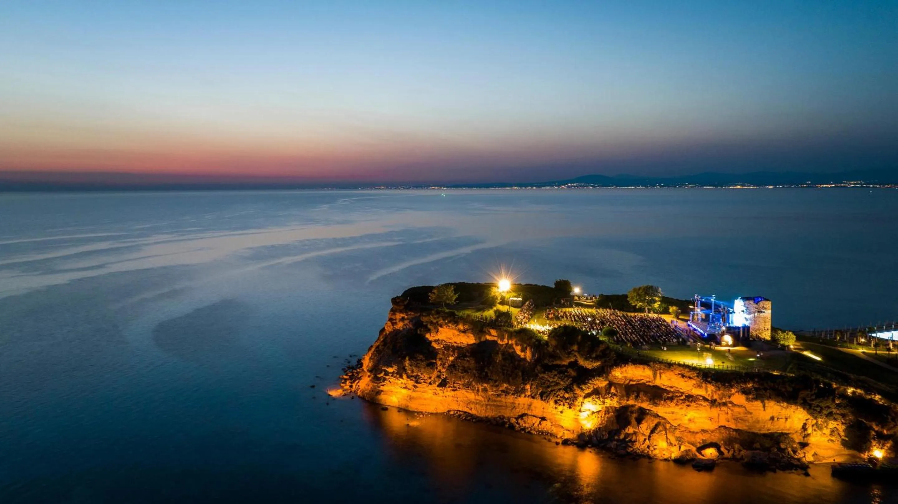 Natural landscape in Sani Beach