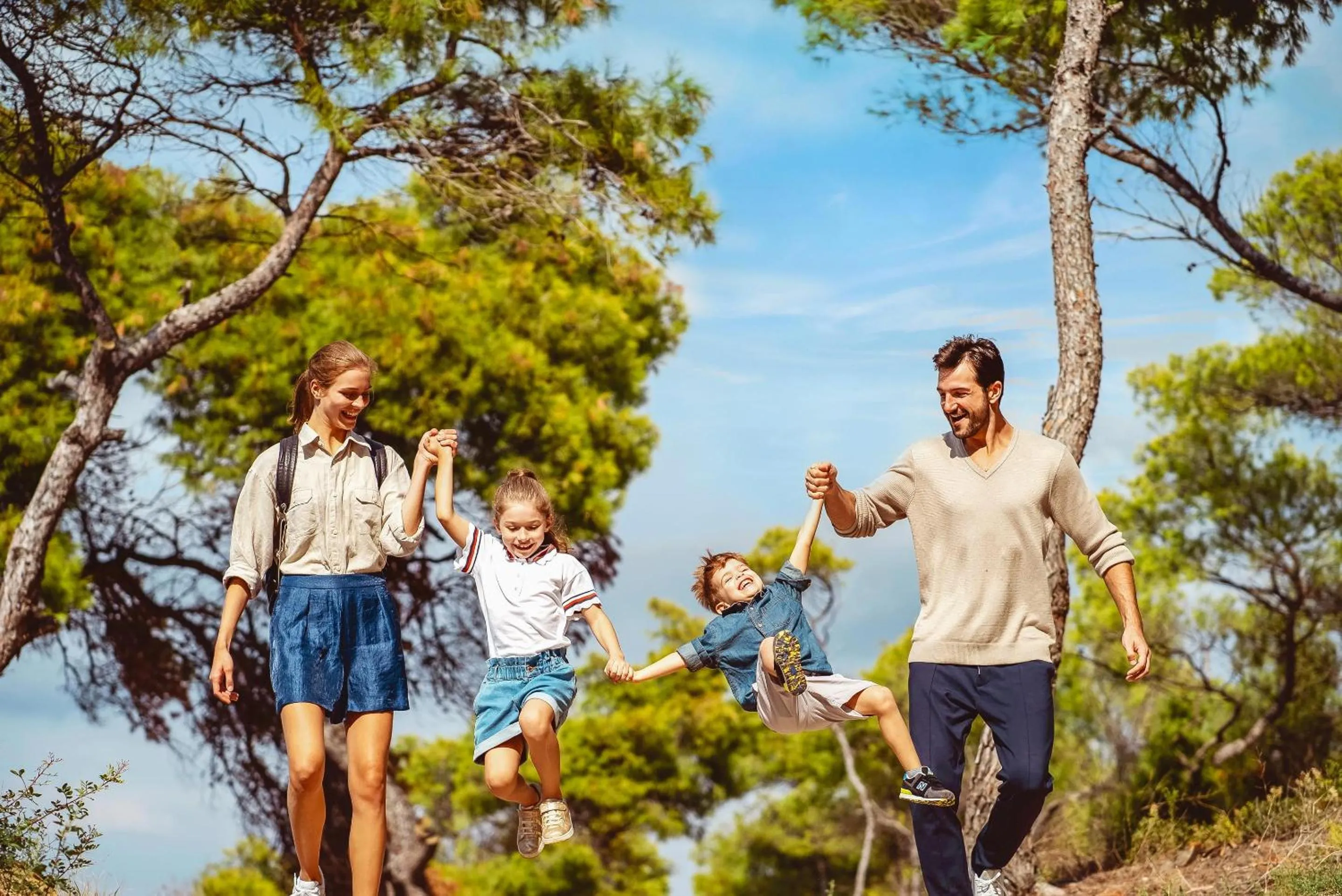 People in Sani Beach
