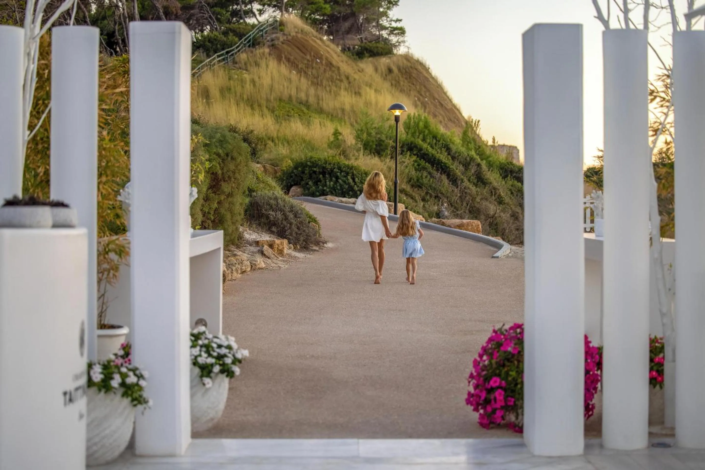 Family in Sani Beach