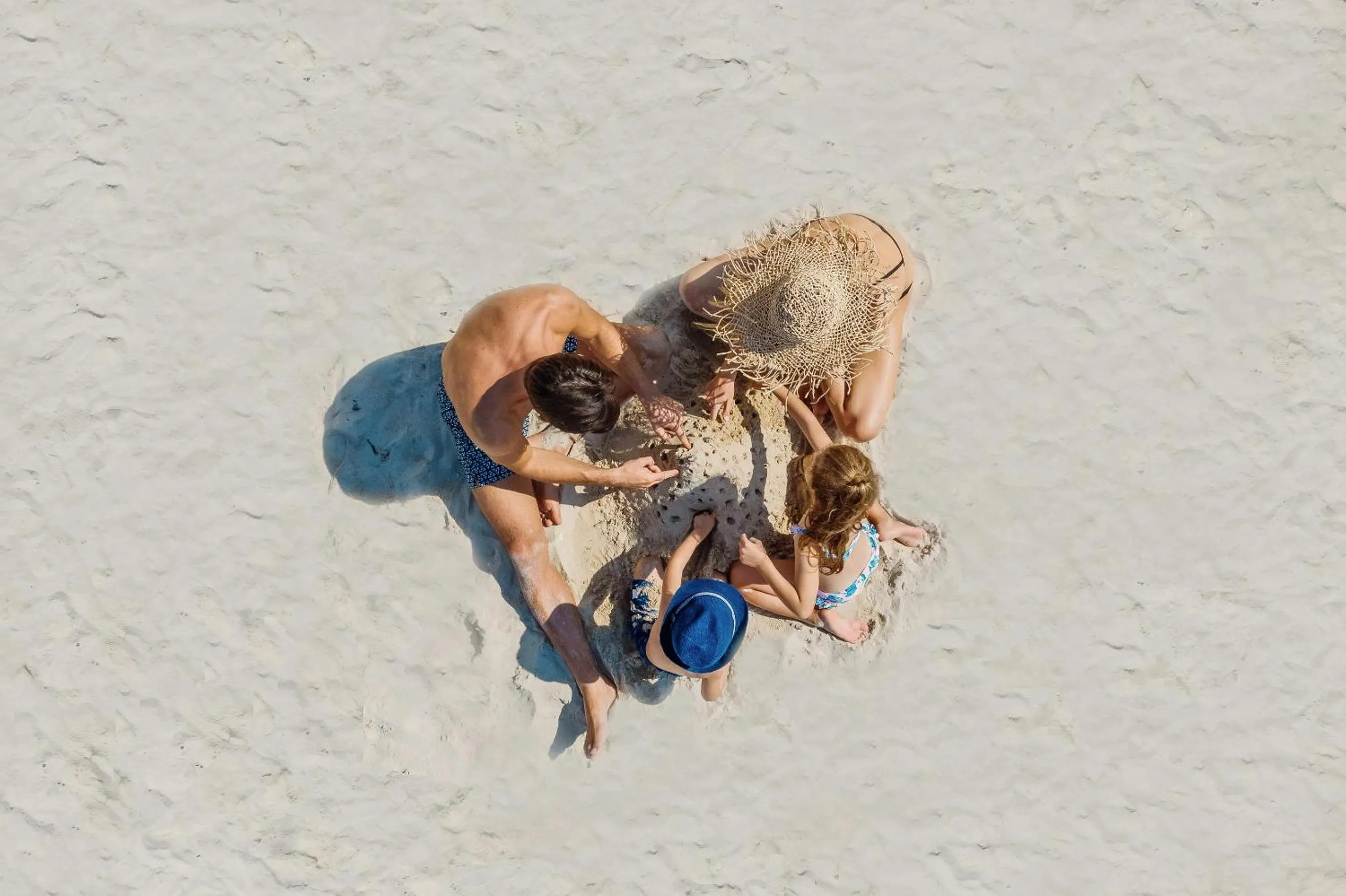 Family in Sani Beach