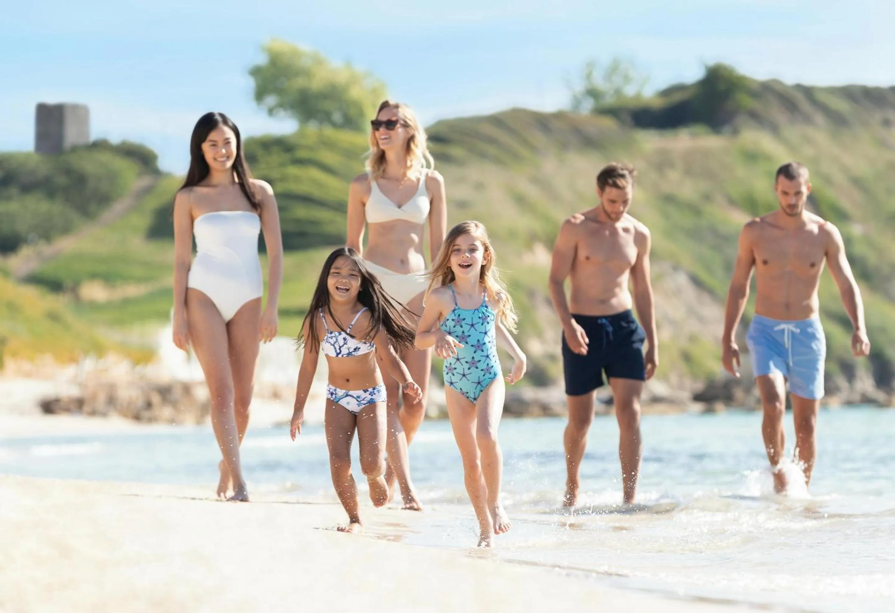 People in Sani Beach