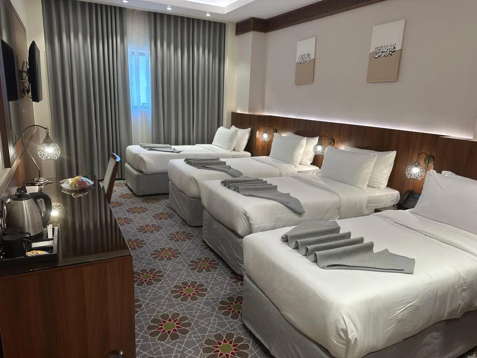 Bed in Maysan Rehab Al Mysk Hotel