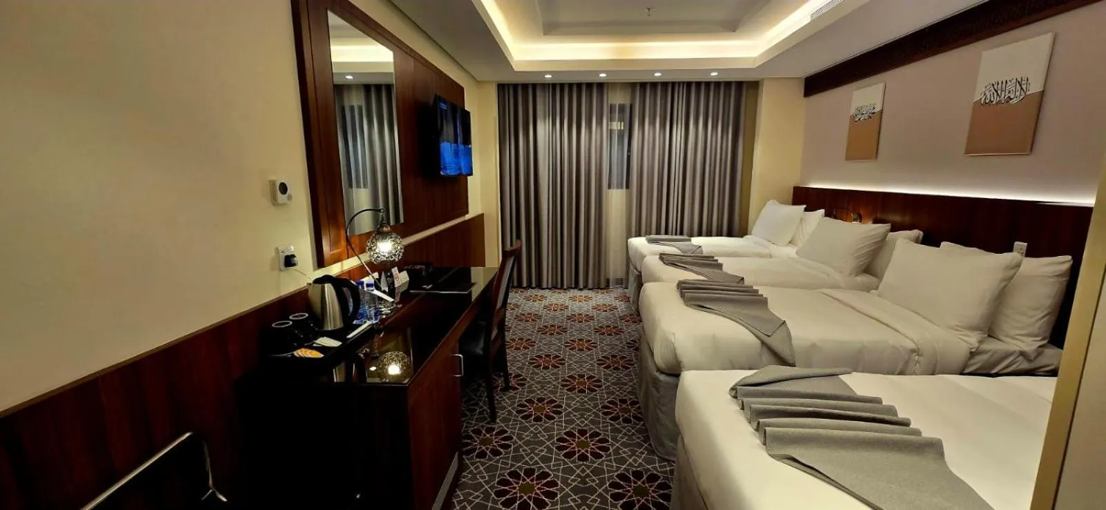 Bed in Maysan Rehab Al Mysk Hotel