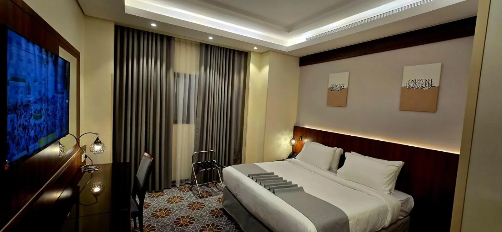 Bed in Maysan Rehab Al Mysk Hotel