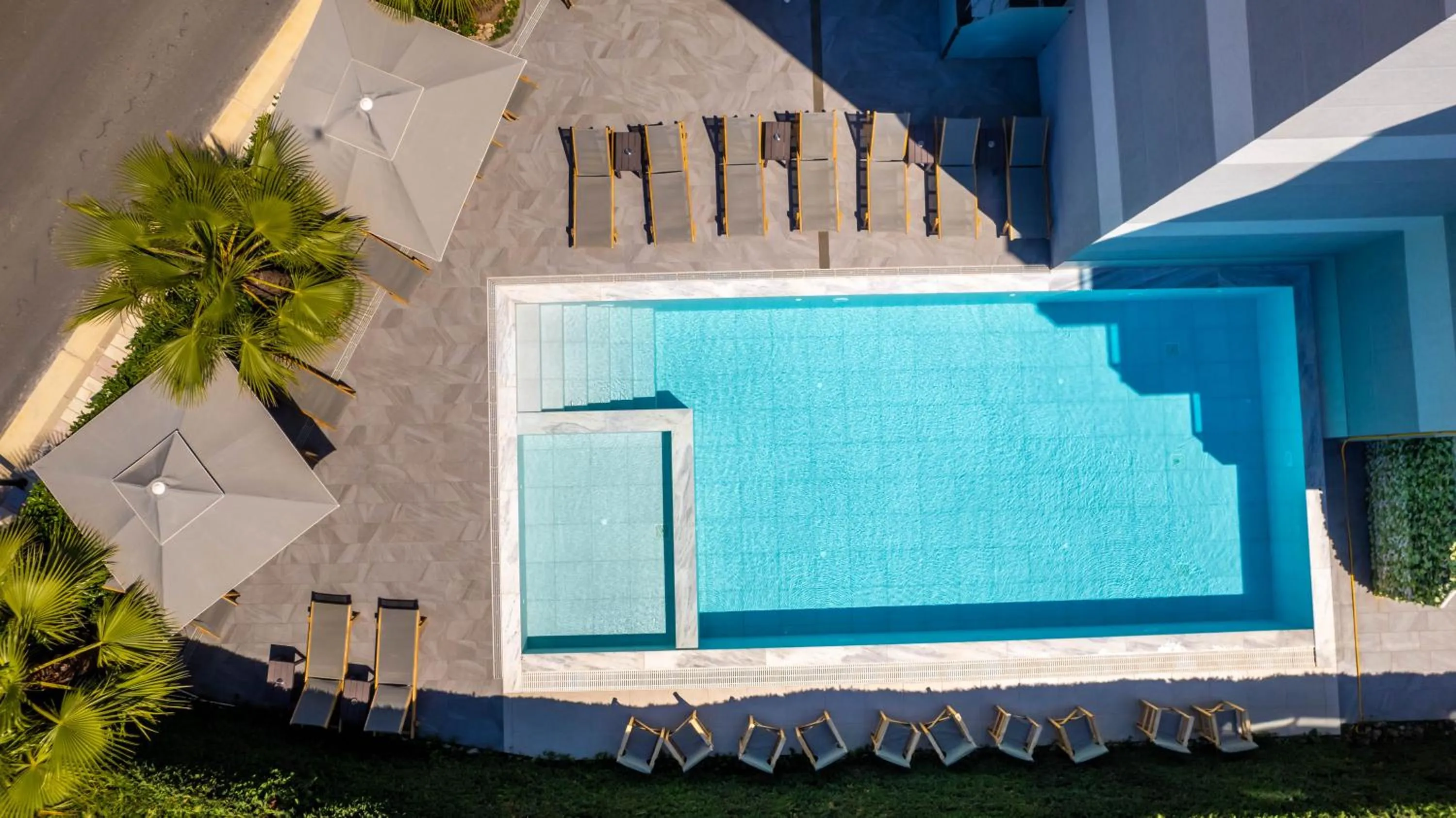 Pool view in Heksamil Hotel