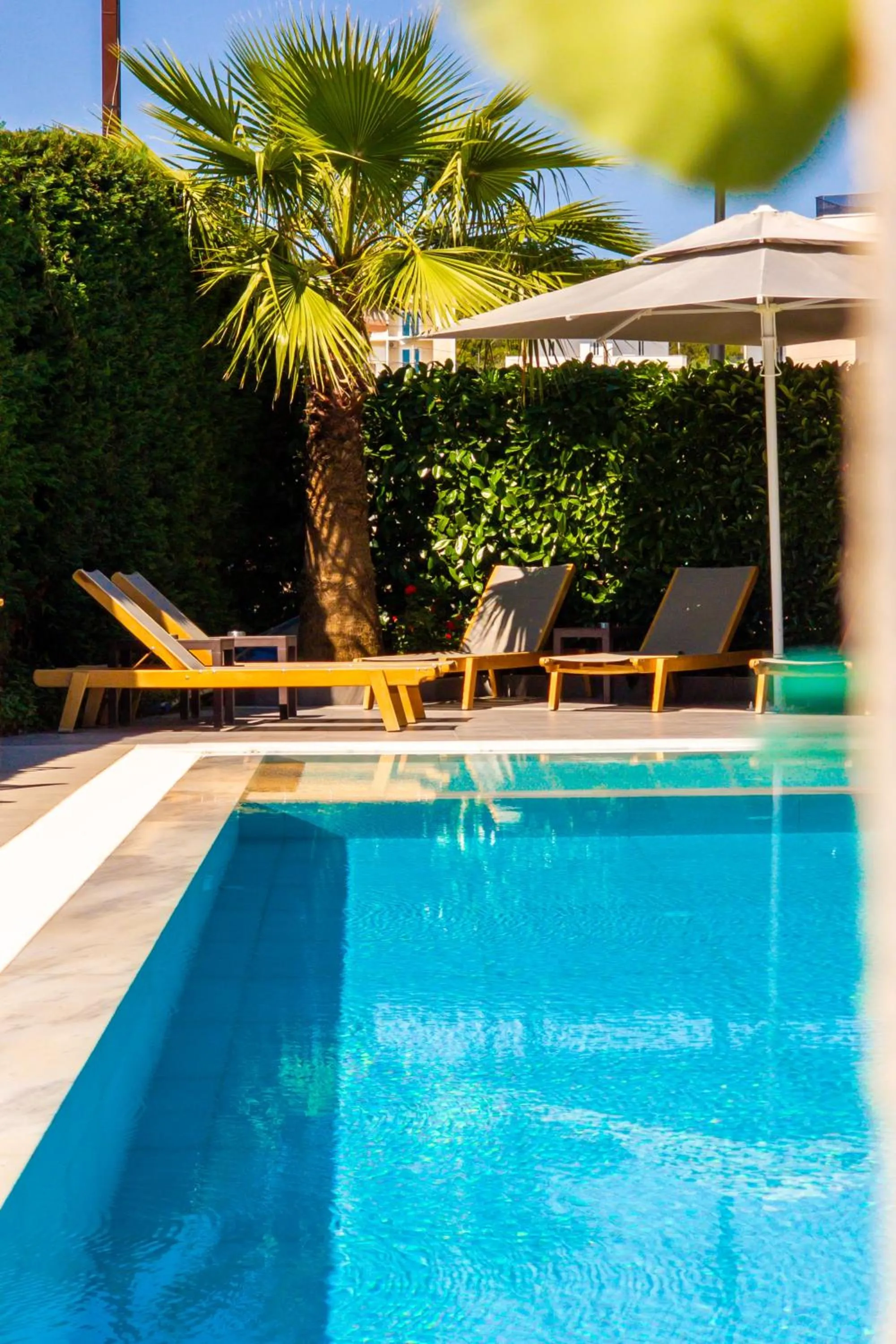 Pool view in Heksamil Hotel